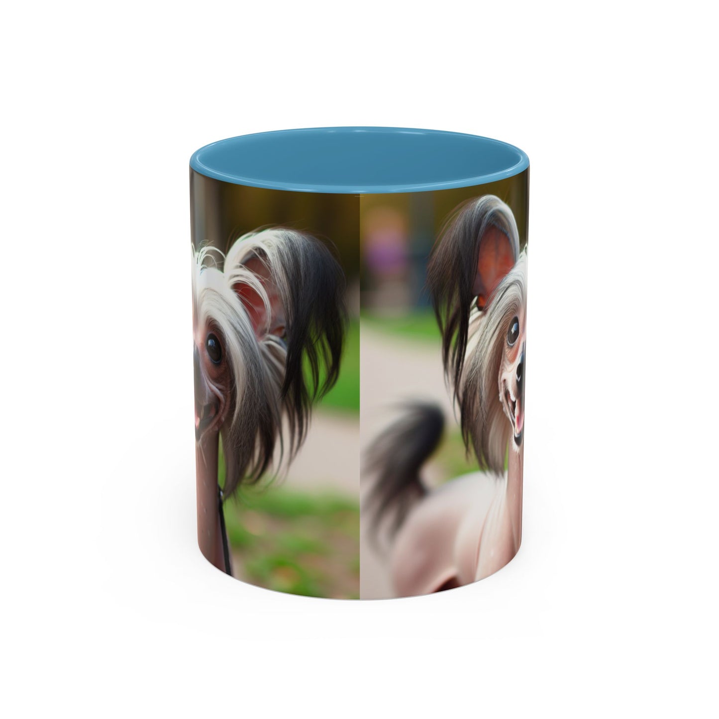 Chinese Crested Dog Accent Coffee Mug - Perfect Gift for Dog Lovers