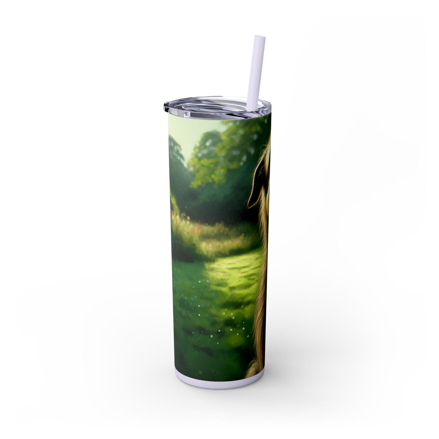 Irish Wolfhound Tumbler with Straw, 20oz