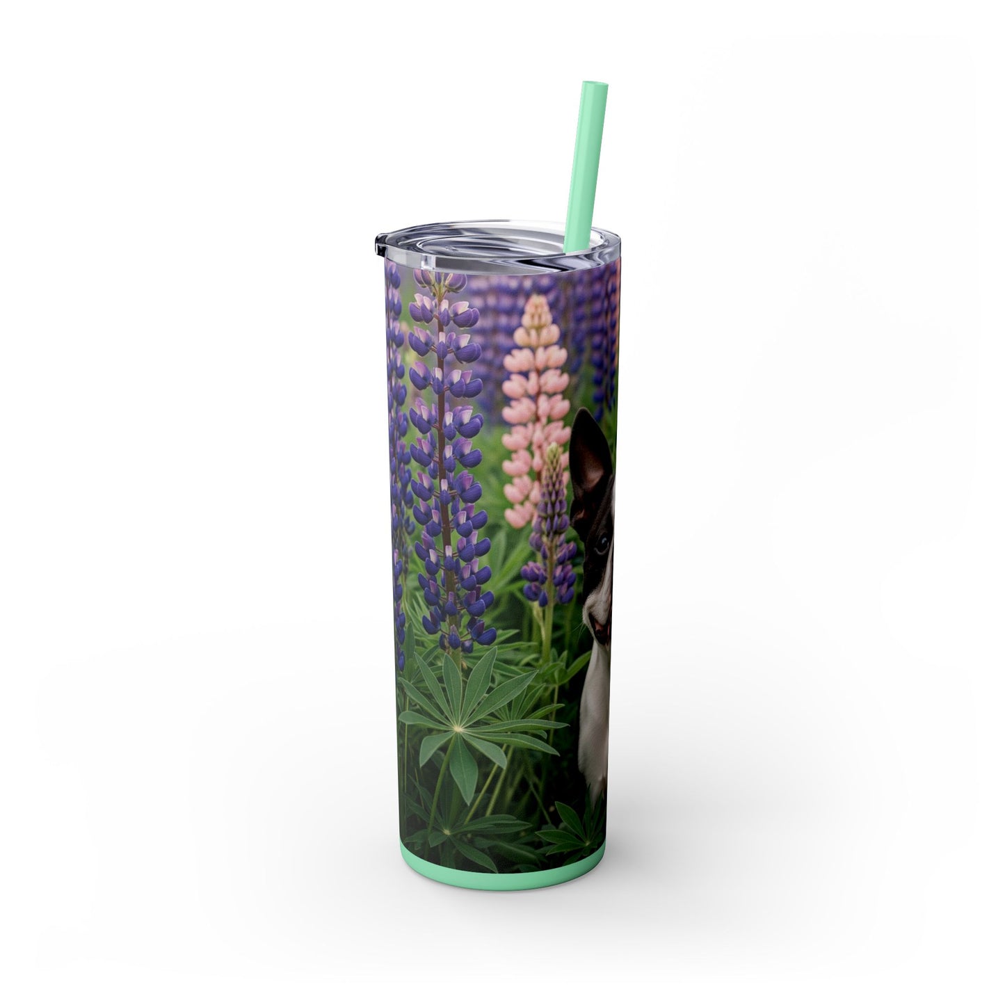 Boston Terrier Tumbler with Straw, 20oz