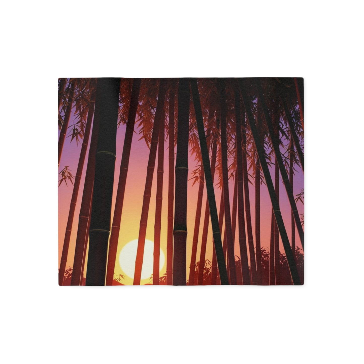 Bamboo Forest Sunrise Sweatshirt Blanket