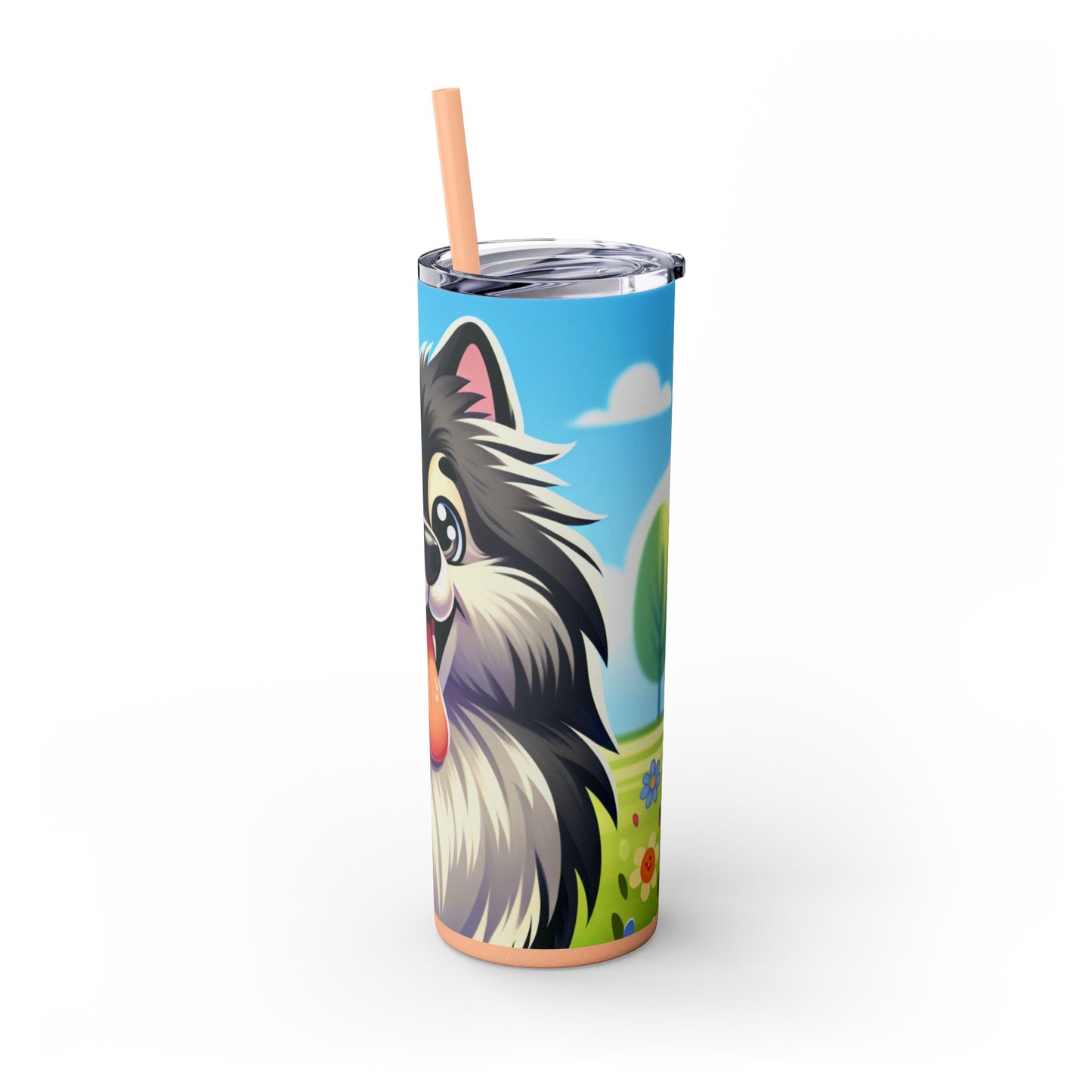 Keeshond Tumbler with Straw, 20oz