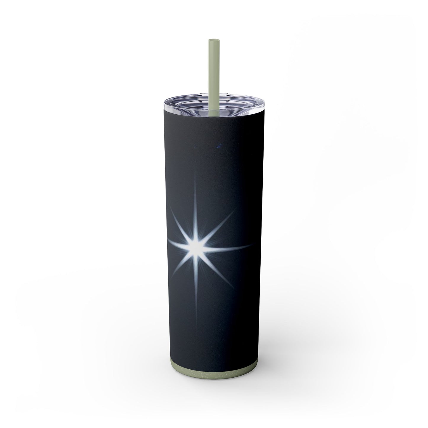 North Star Skinny Tumbler with Straw, 20oz