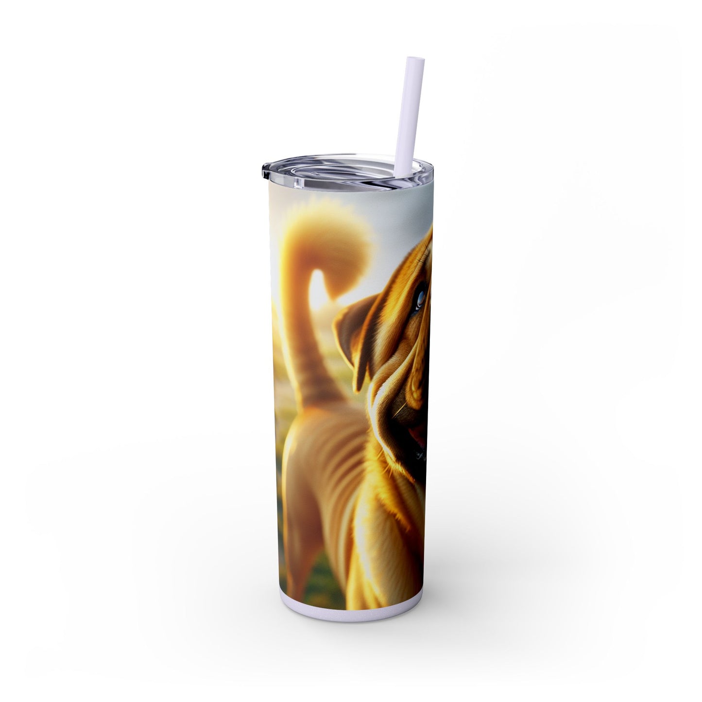 Bully Kutta Skinny Tumbler with Straw, 20oz