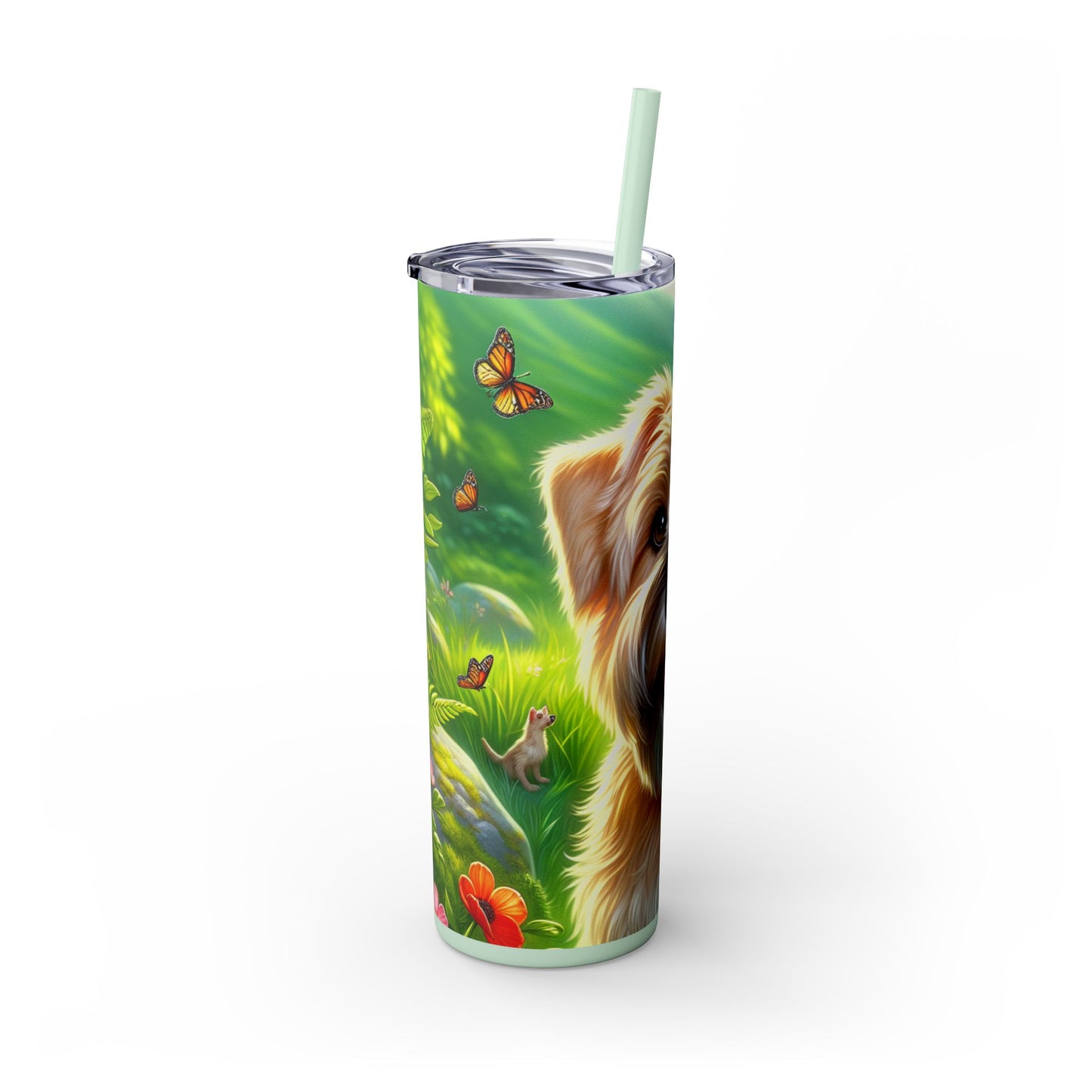 Glen of Imaal Terrier Tumbler with Straw, 20oz