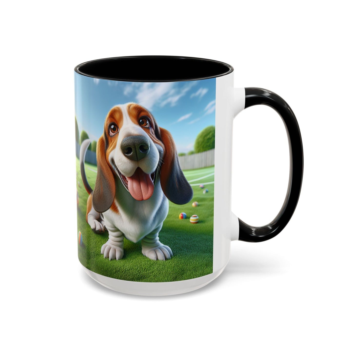 Basset Hound Accent Coffee Mug - Perfect Gift for Dog Lovers