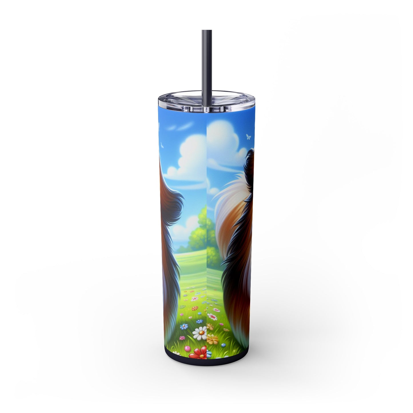 Russian Toy Skinny Tumbler with Straw, 20oz
