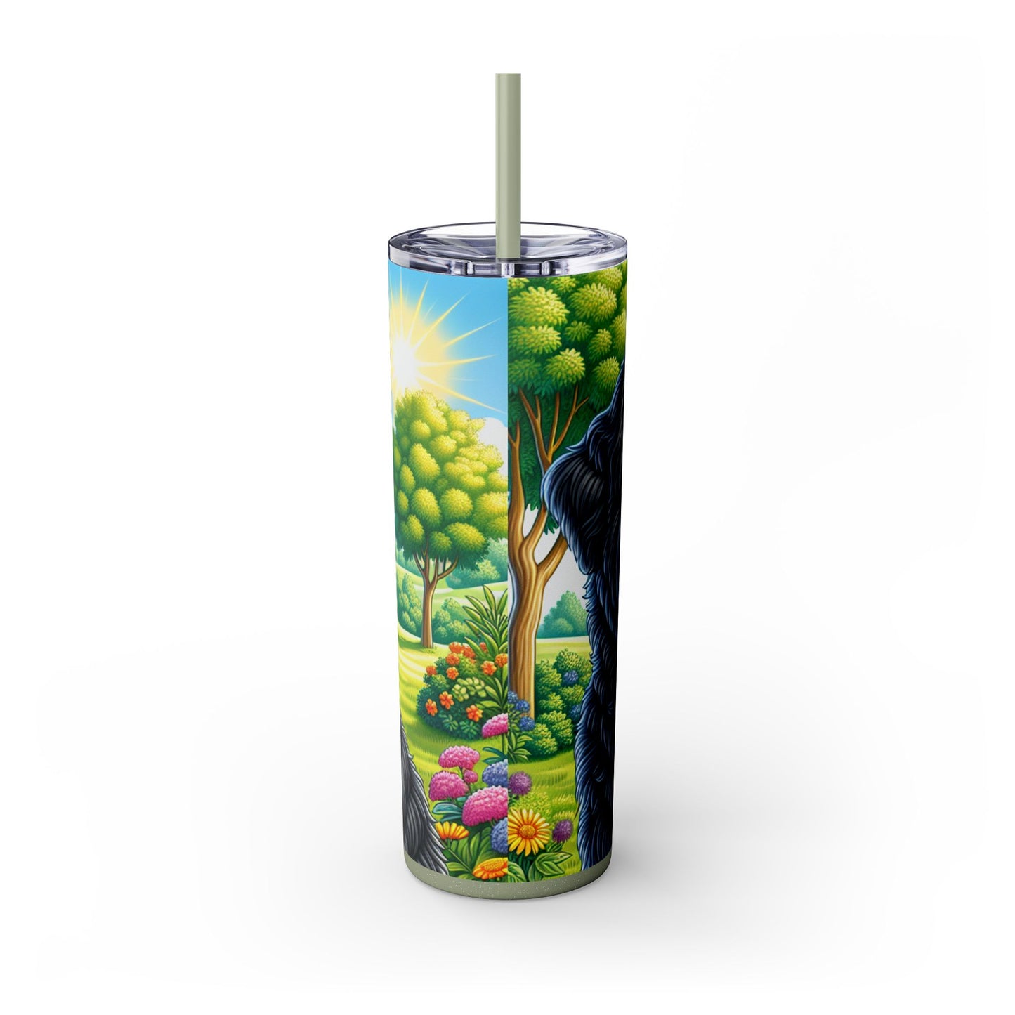Bouvier des Flandres Tumbler with Straw, 20oz