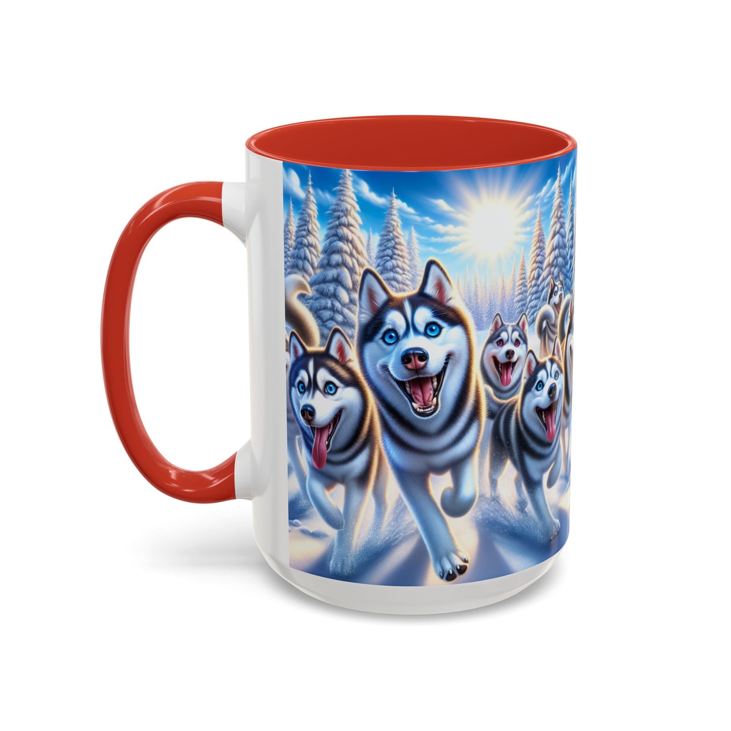 Siberian Husky Accent Coffee Mug - Perfect Gift for Dog Lovers