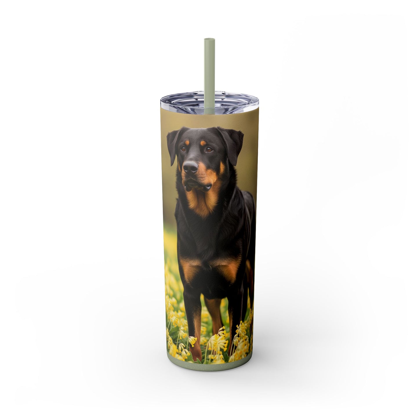 Beauceron Tumbler with Straw, 20oz