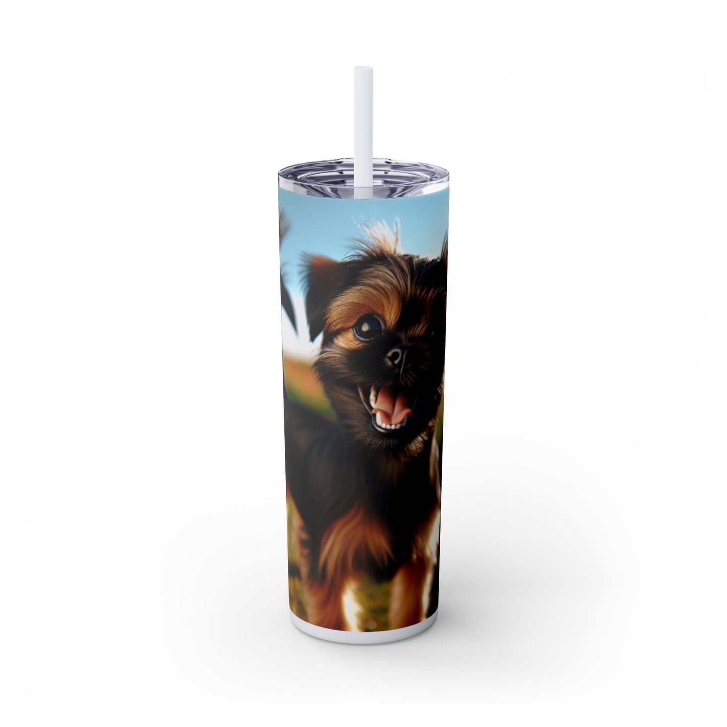 Griffon Bruxellois Tumbler with Straw, 20oz