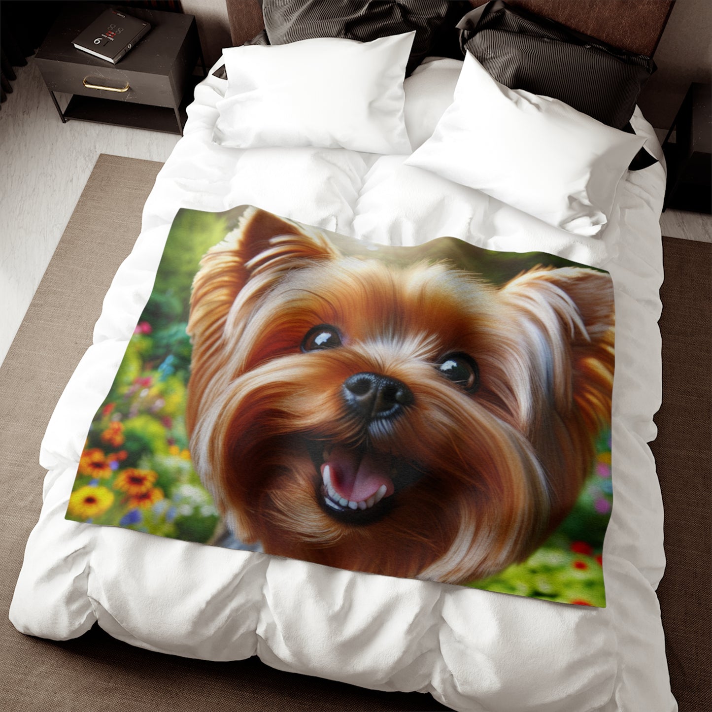 Yorkshire Terrier Sweatshirt Blanket