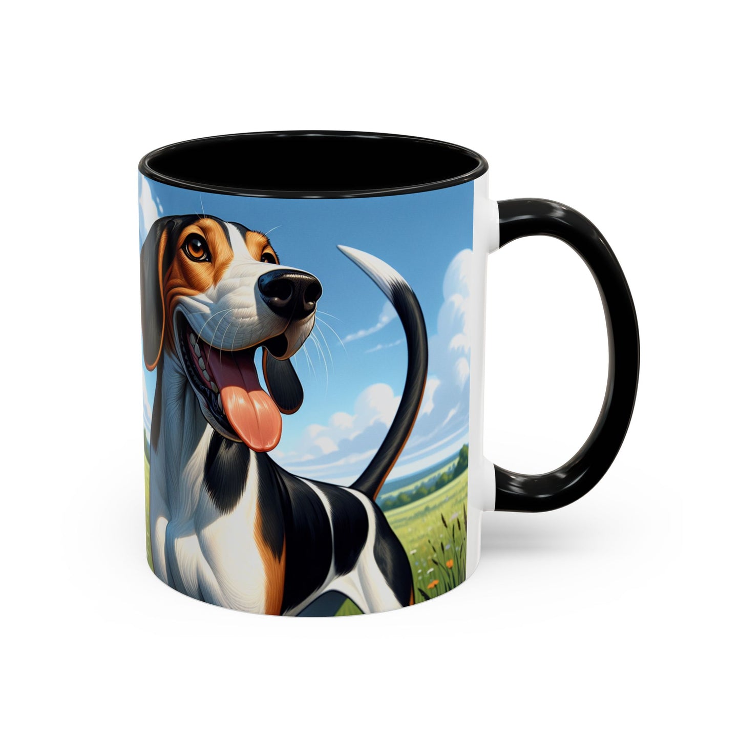 Treeing Walker Coonhound Accent Coffee Mug - Perfect Gift for Dog Lovers