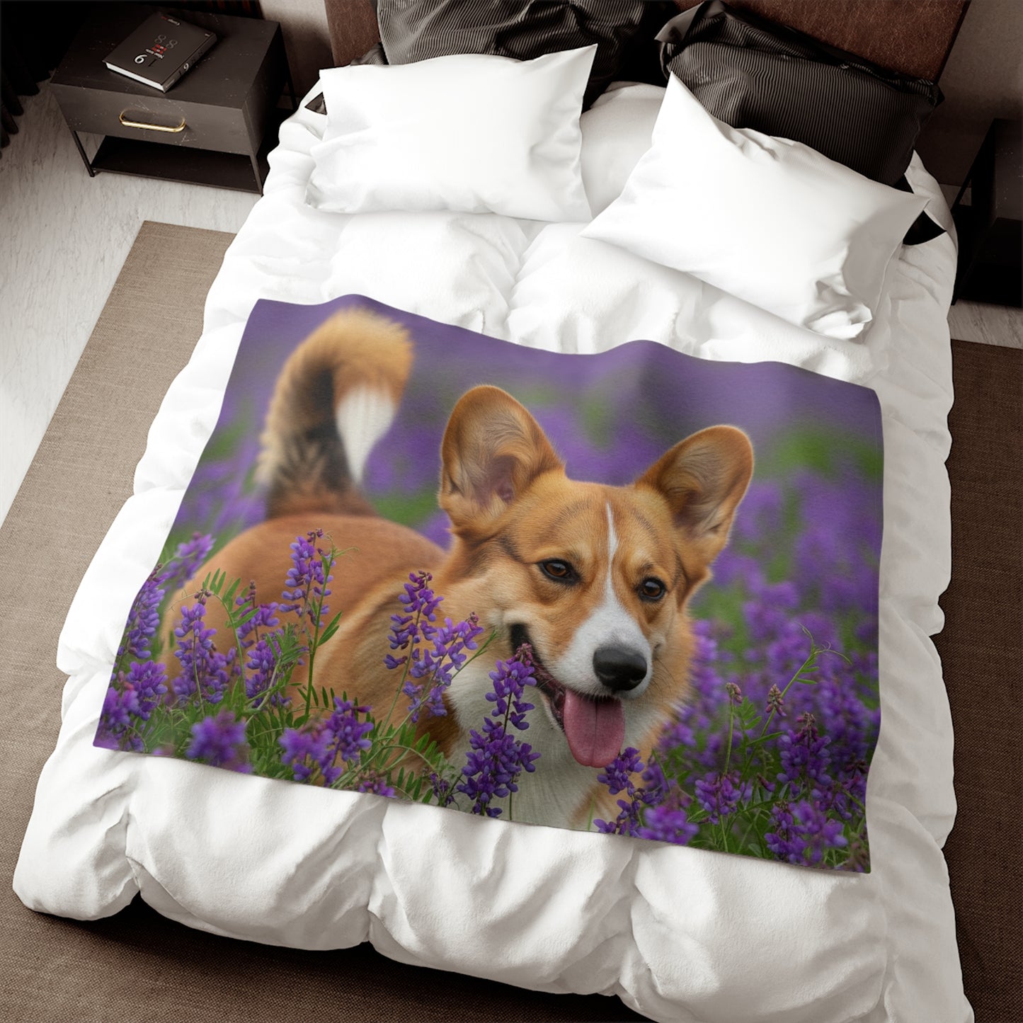 Cardigan Welsh Corgi Sweatshirt Blanket
