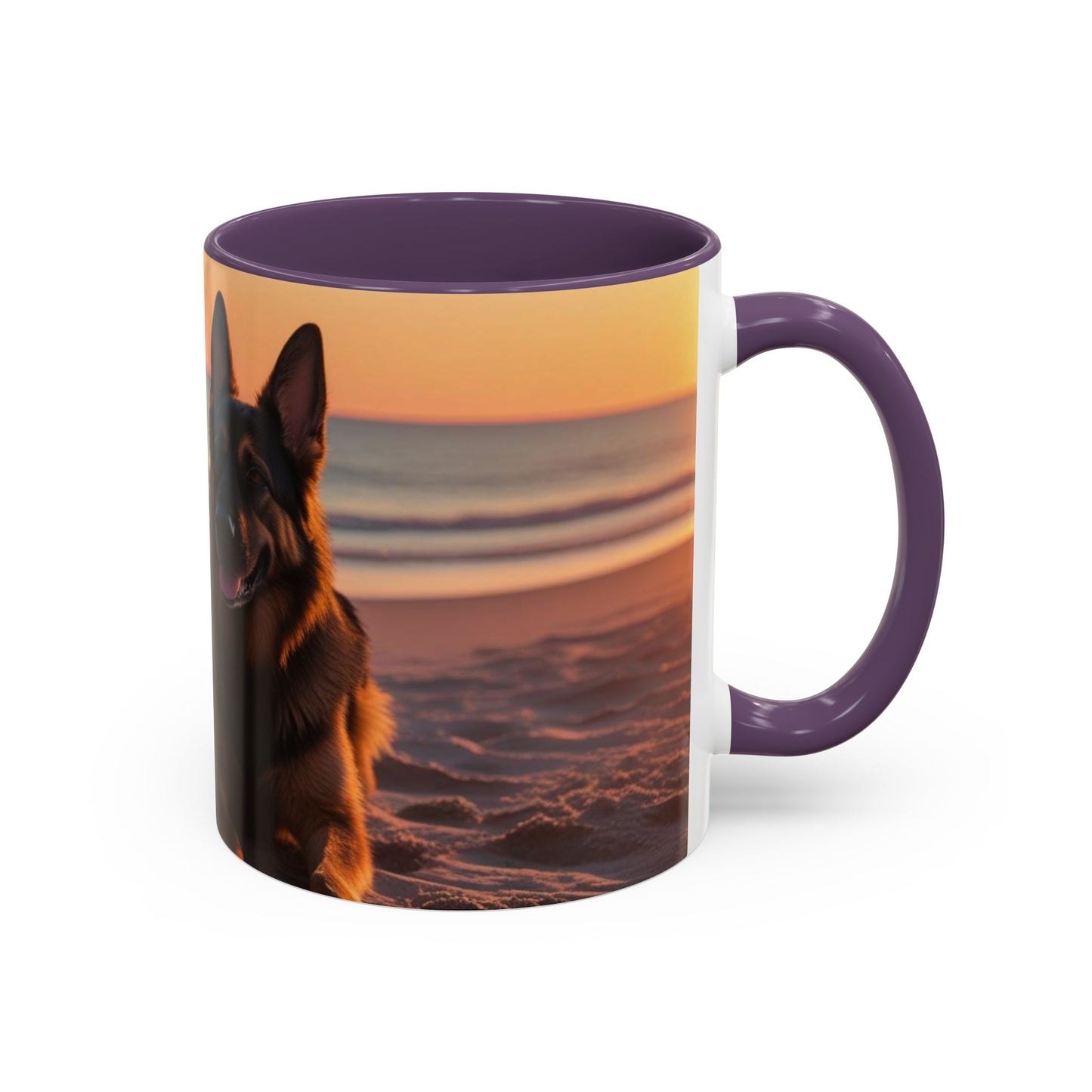 German Shepherd Love Accent Coffee Mug - Perfect Gift for Dog Lovers