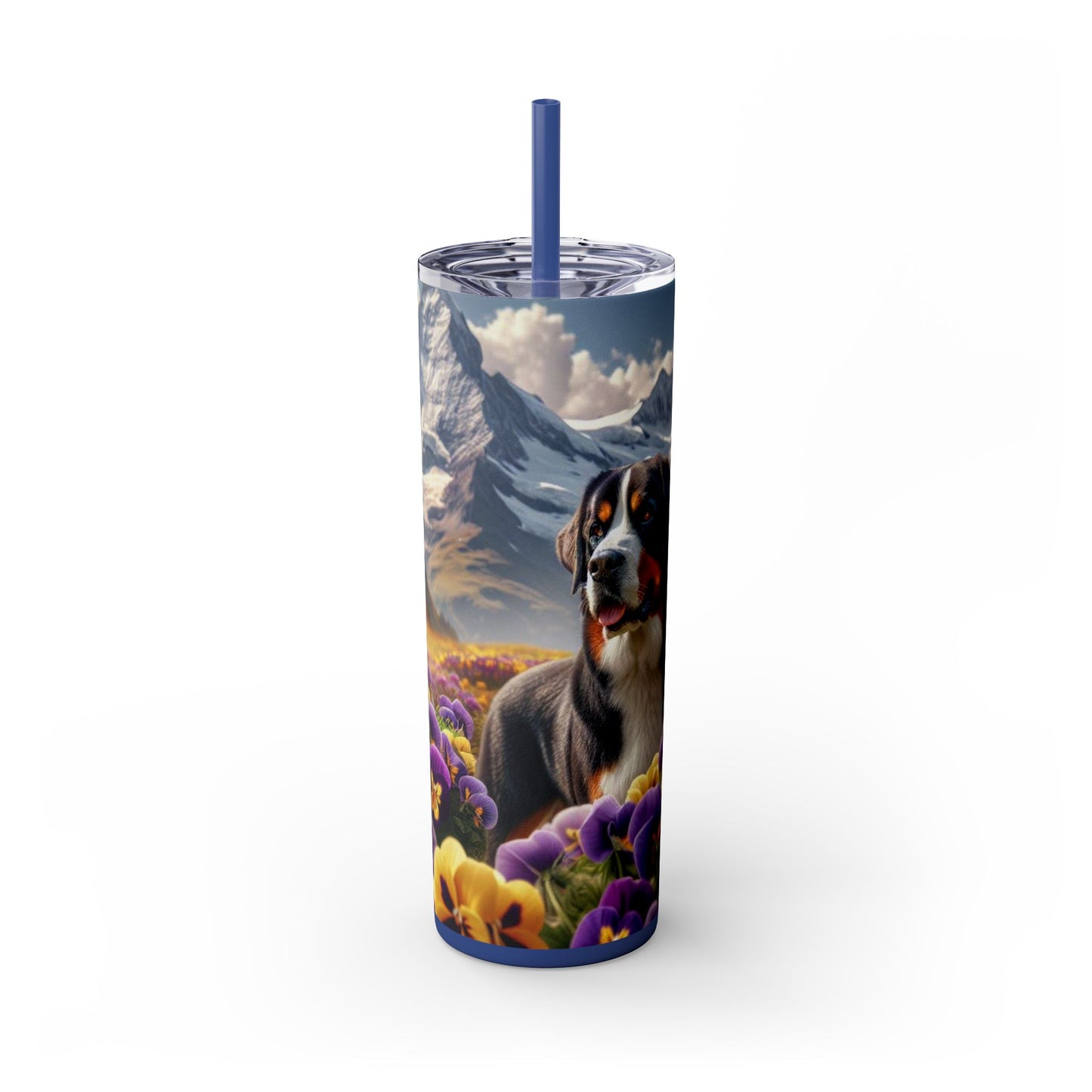 Greater Swiss Mountain Dog Tumbler with Straw, 20oz