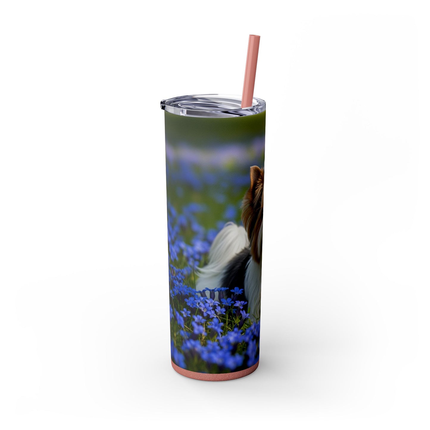Biewer Terrier Tumbler with Straw, 20oz