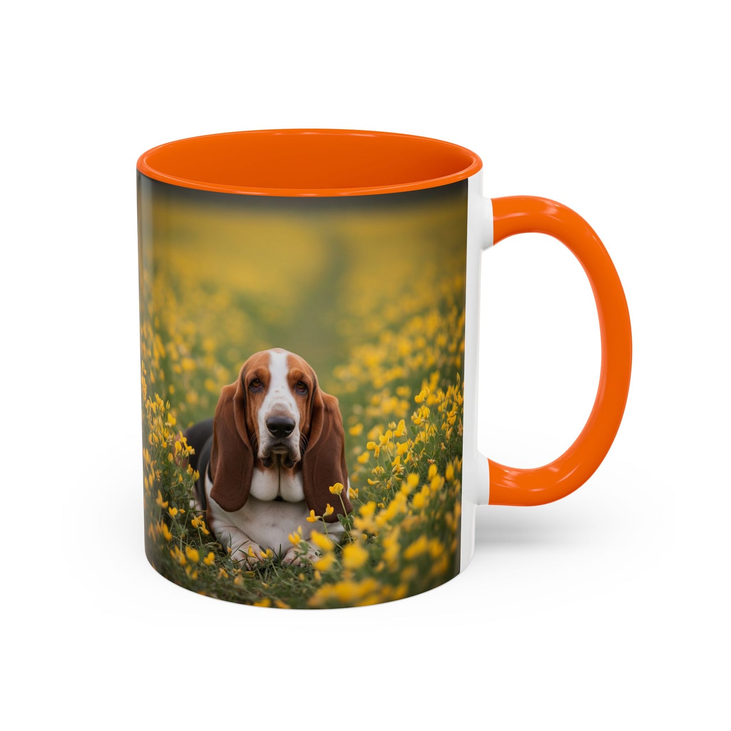 Basset Hound Accent Coffee Mug - Perfect Gift for Dog Lovers