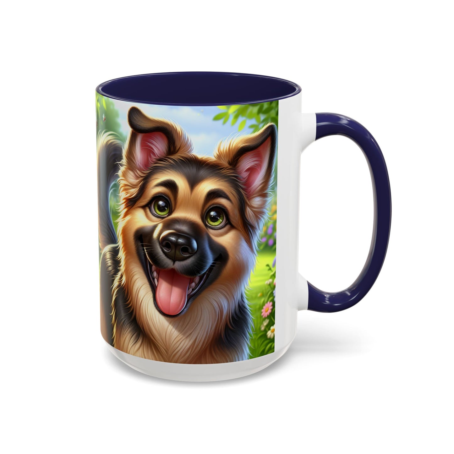 German Shepherd Accent Coffee Mug - Perfect Gift for Dog Lovers