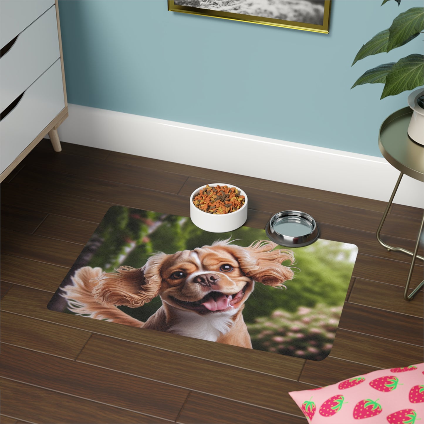 Tapete para comida de mascotas (12 x 18) - Cockabull
