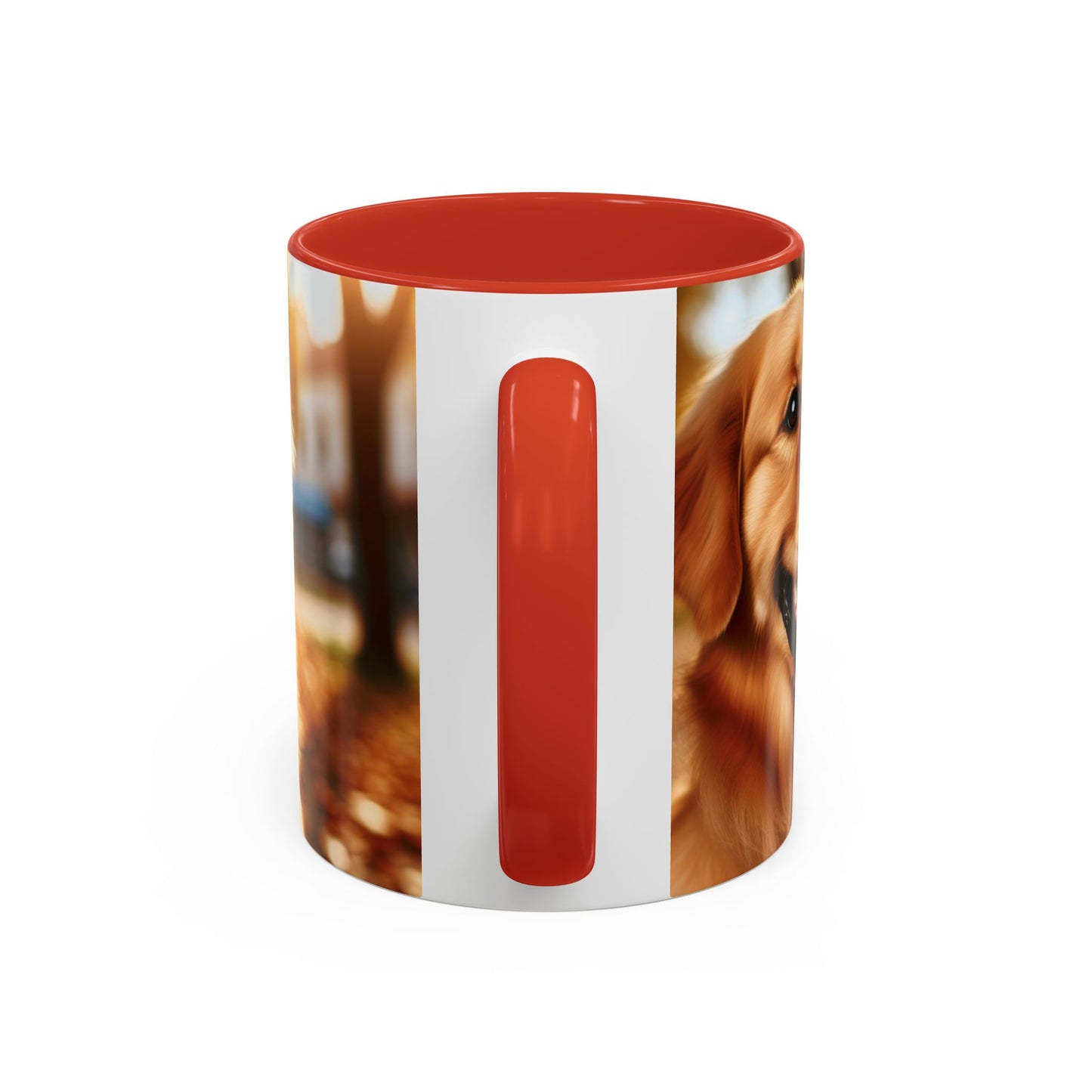 Golden Retriever Accent Coffee Mug - Perfect Gift for Dog Lovers