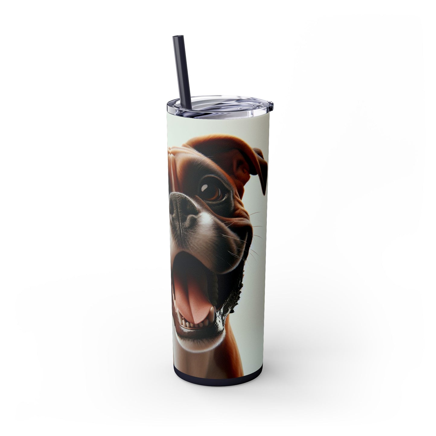 Boxer Skinny Tumbler with Straw, 20oz