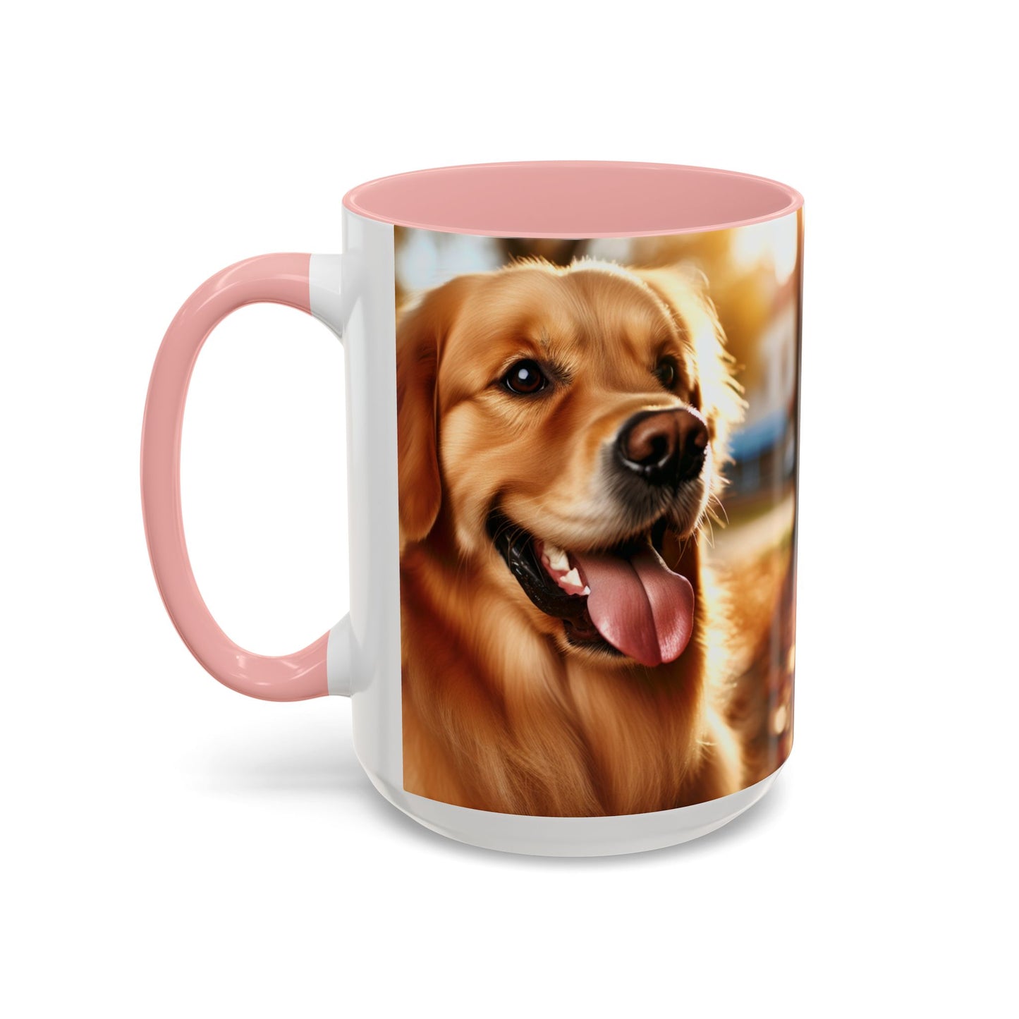 Golden Retriever Accent Coffee Mug - Perfect Gift for Dog Lovers