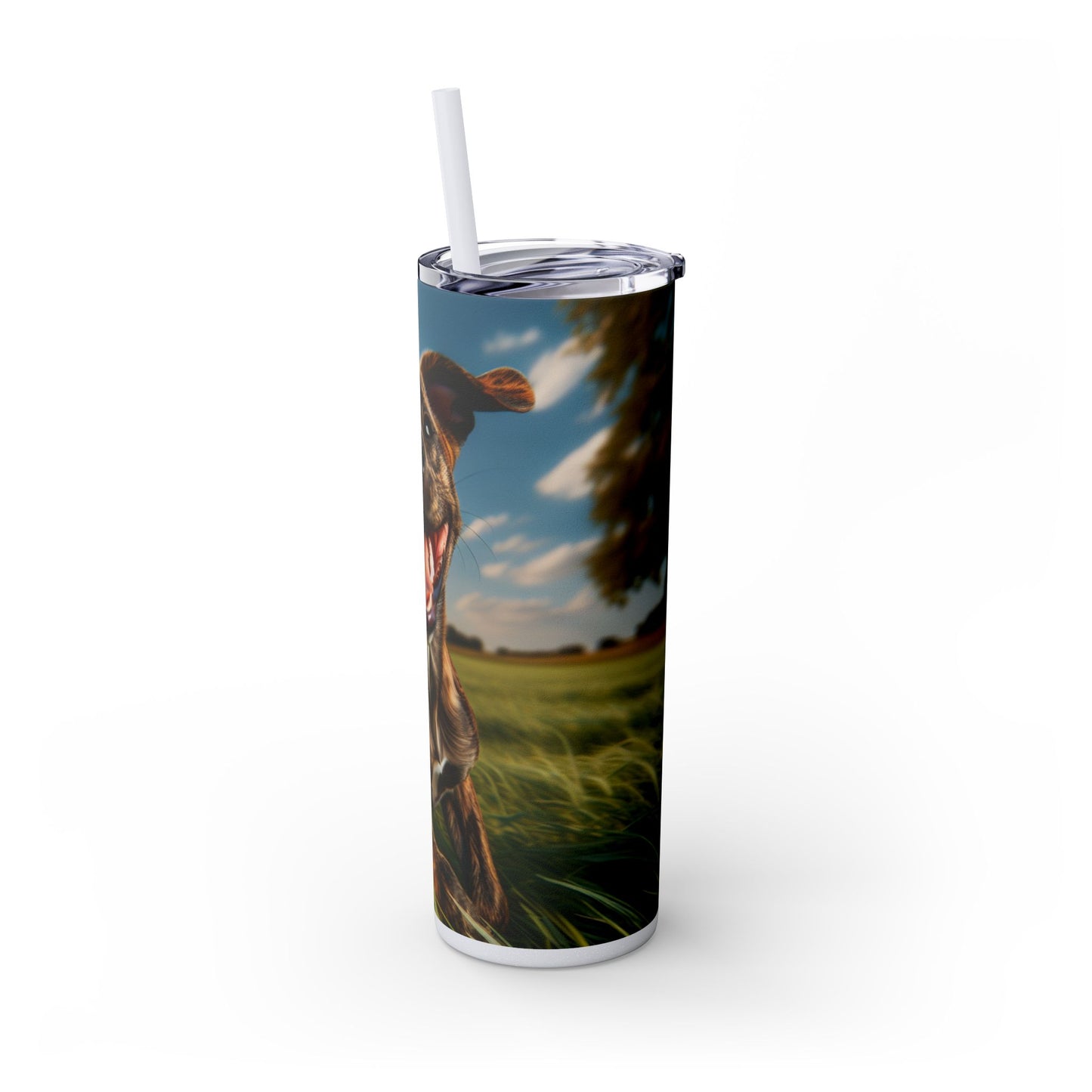 Treeing Tennessee Brindle Tumbler with Straw, 20oz