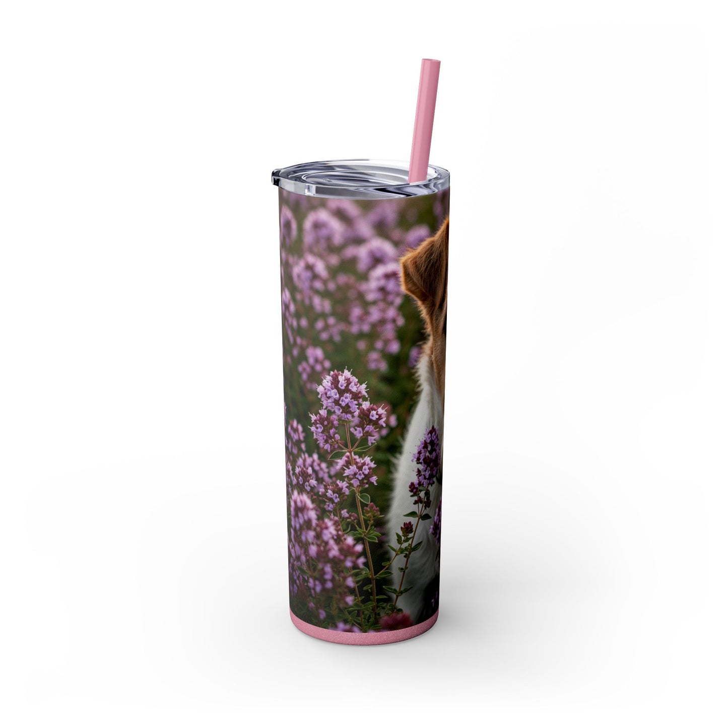 Fox Terrier Tumbler with Straw, 20oz