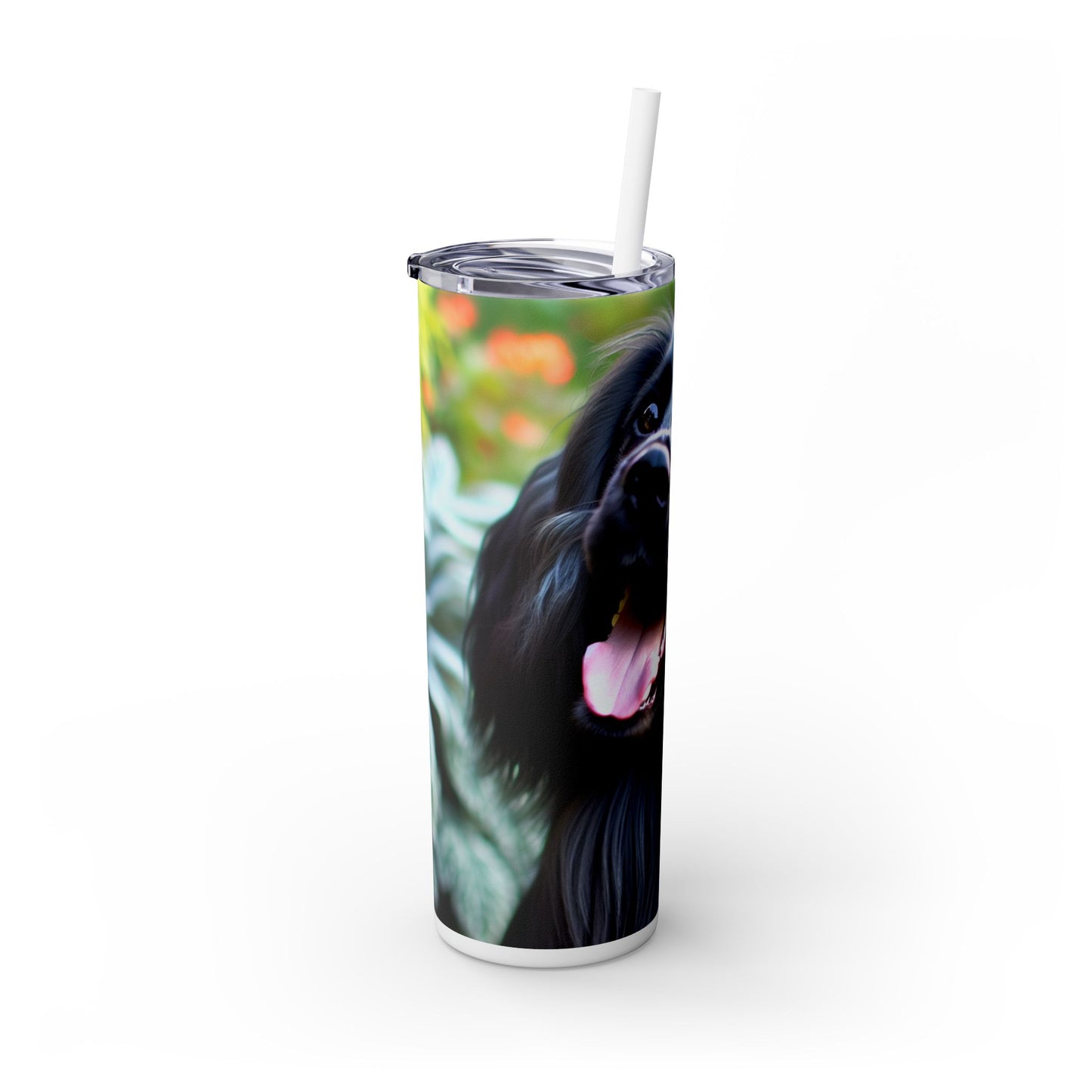 Blue Picardy Spaniel Tumbler with Straw, 20oz