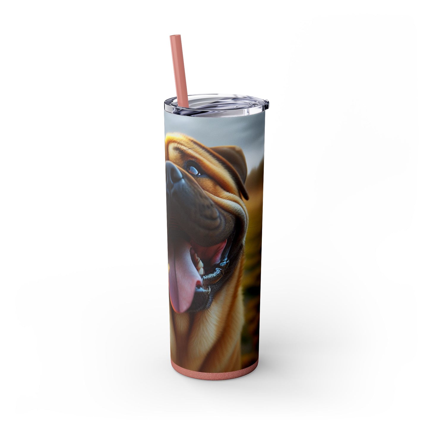 Bully Kutta Skinny Tumbler with Straw, 20oz