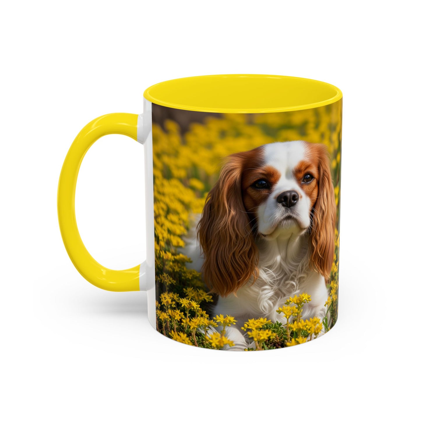 Cavalier King Charles Spaniel Accent Coffee Mug - Perfect Gift for Dog Lovers