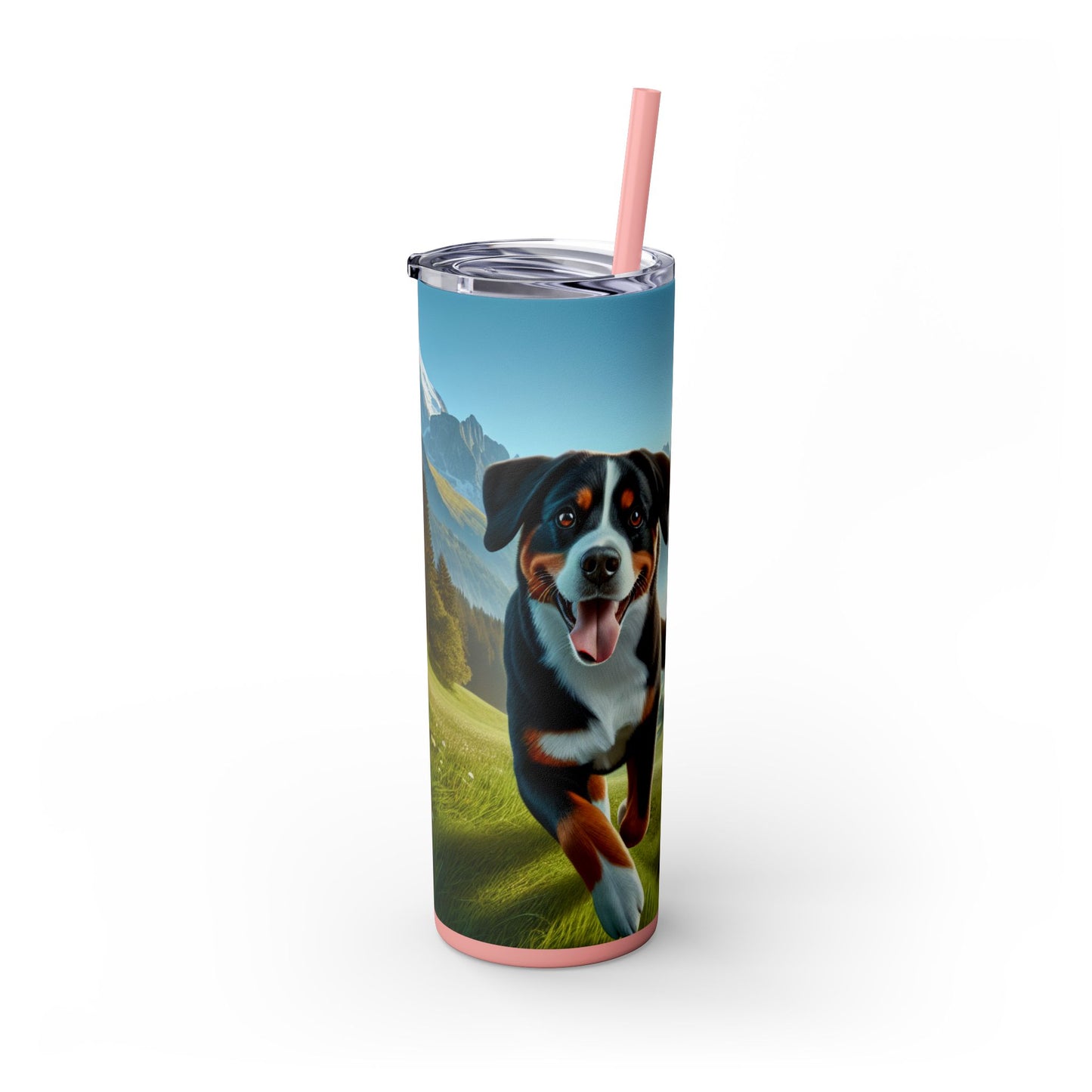 Entlebucher Mountain Dog Tumbler with Straw, 20oz