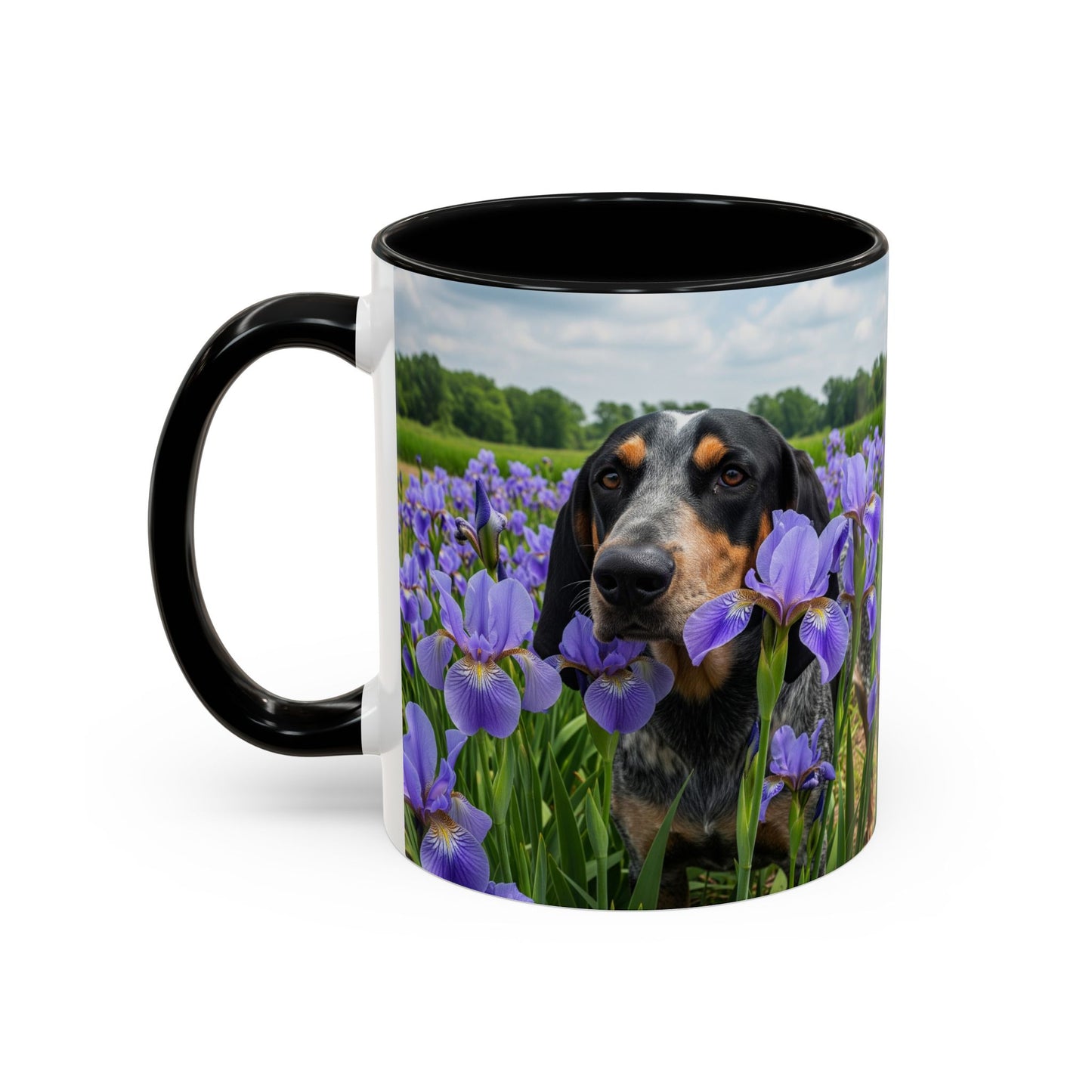 Bluetick Coonhound Accent Coffee Mug - Perfect Gift for Dog Lovers