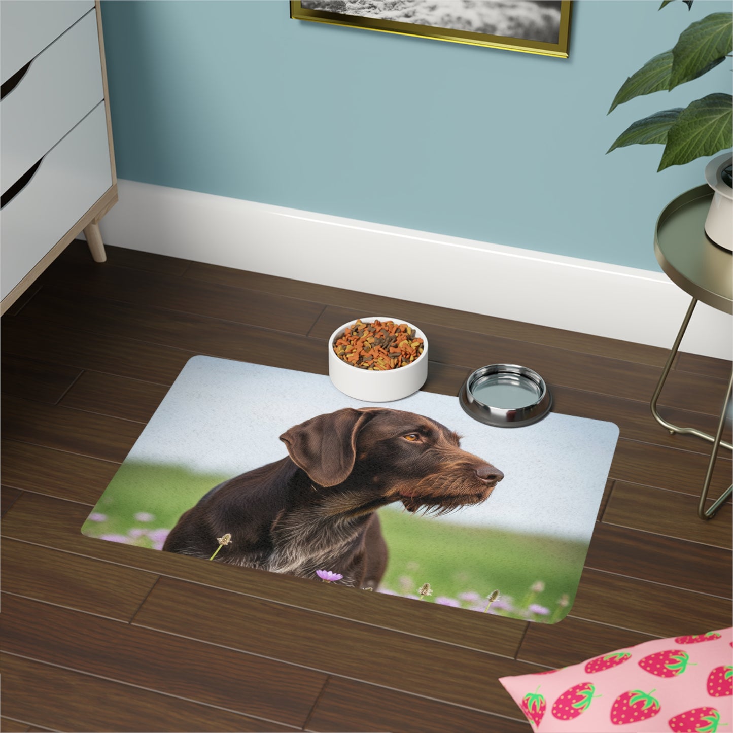 Pet Food Mat (12x18) - German Wirehaired Pointer