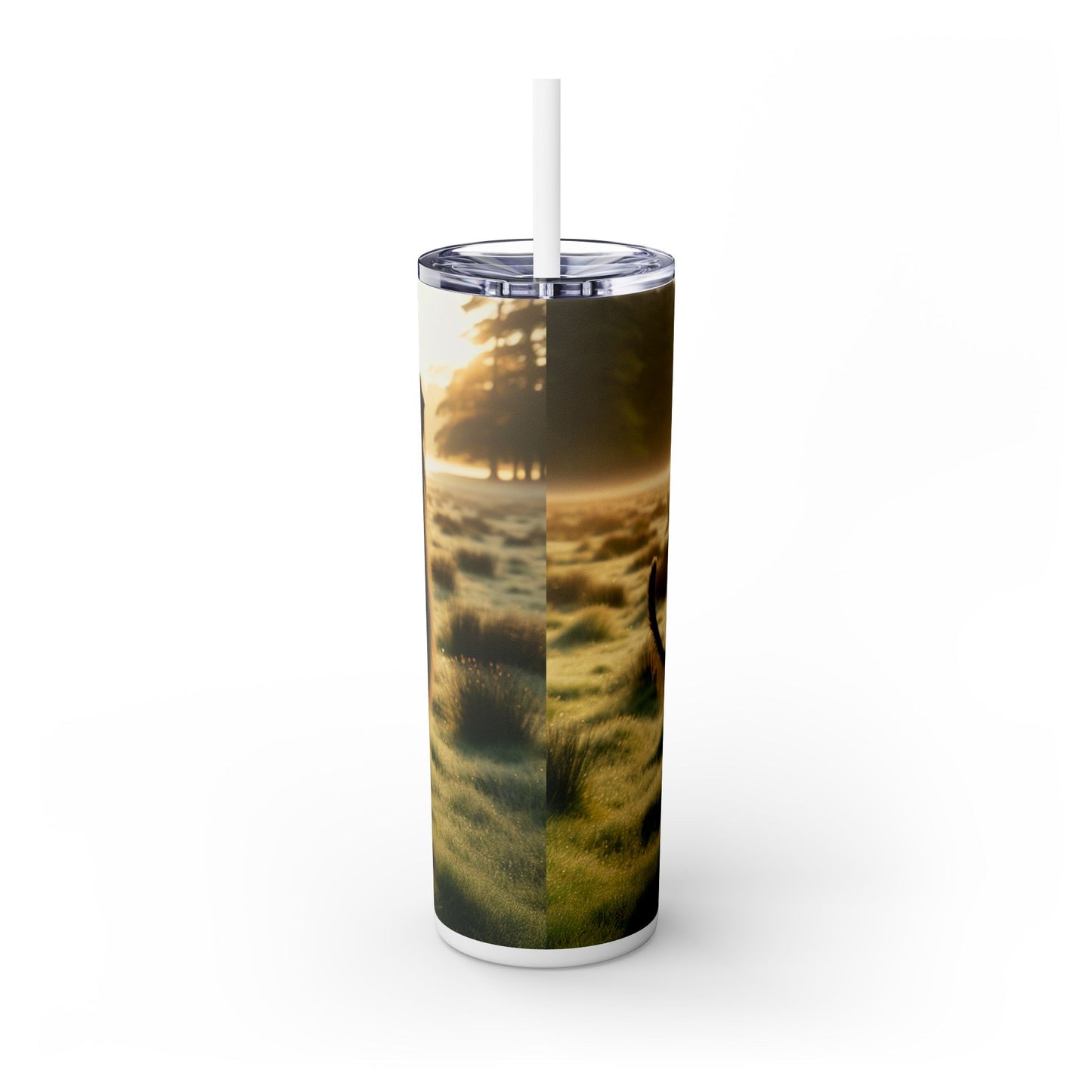 Scottish Deerhound Tumbler with Straw, 20oz