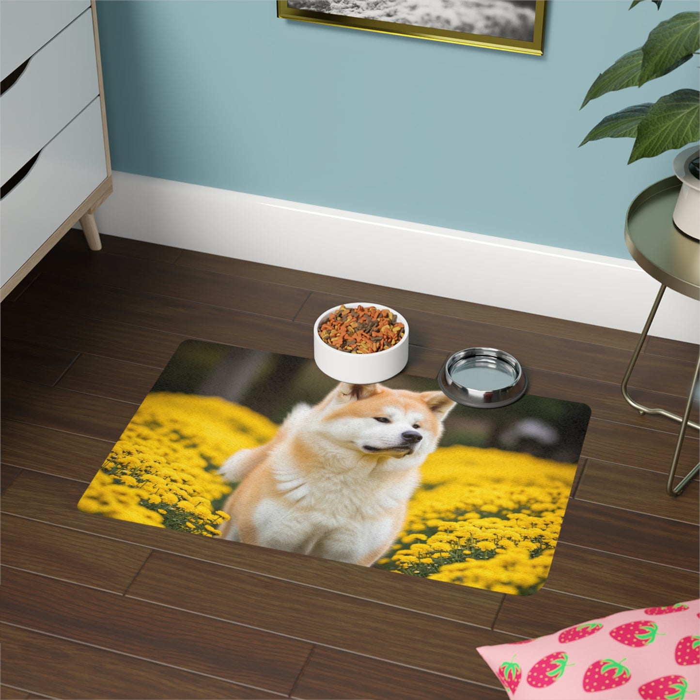 Pet Food Mat (12x18) - Japanese Akitainu