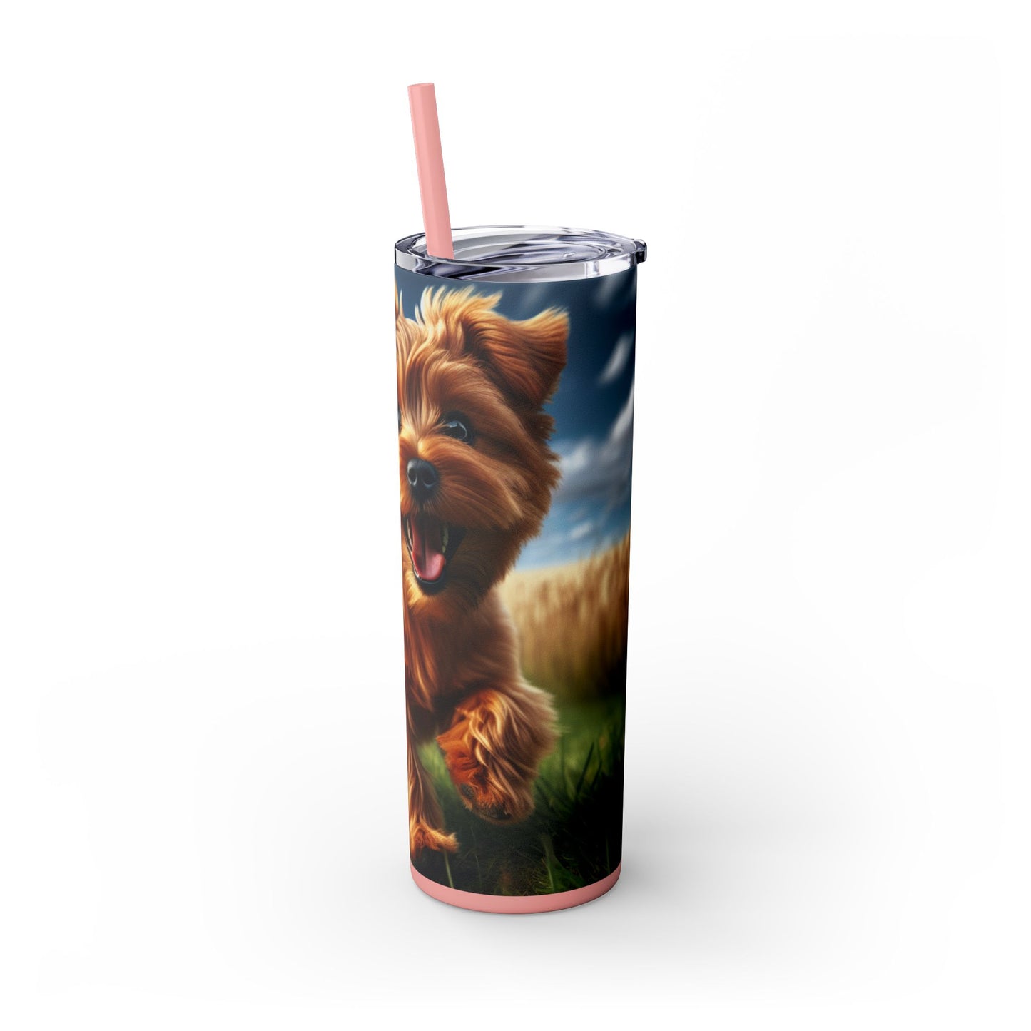 Norfolk Terrier Tumbler with Straw, 20oz