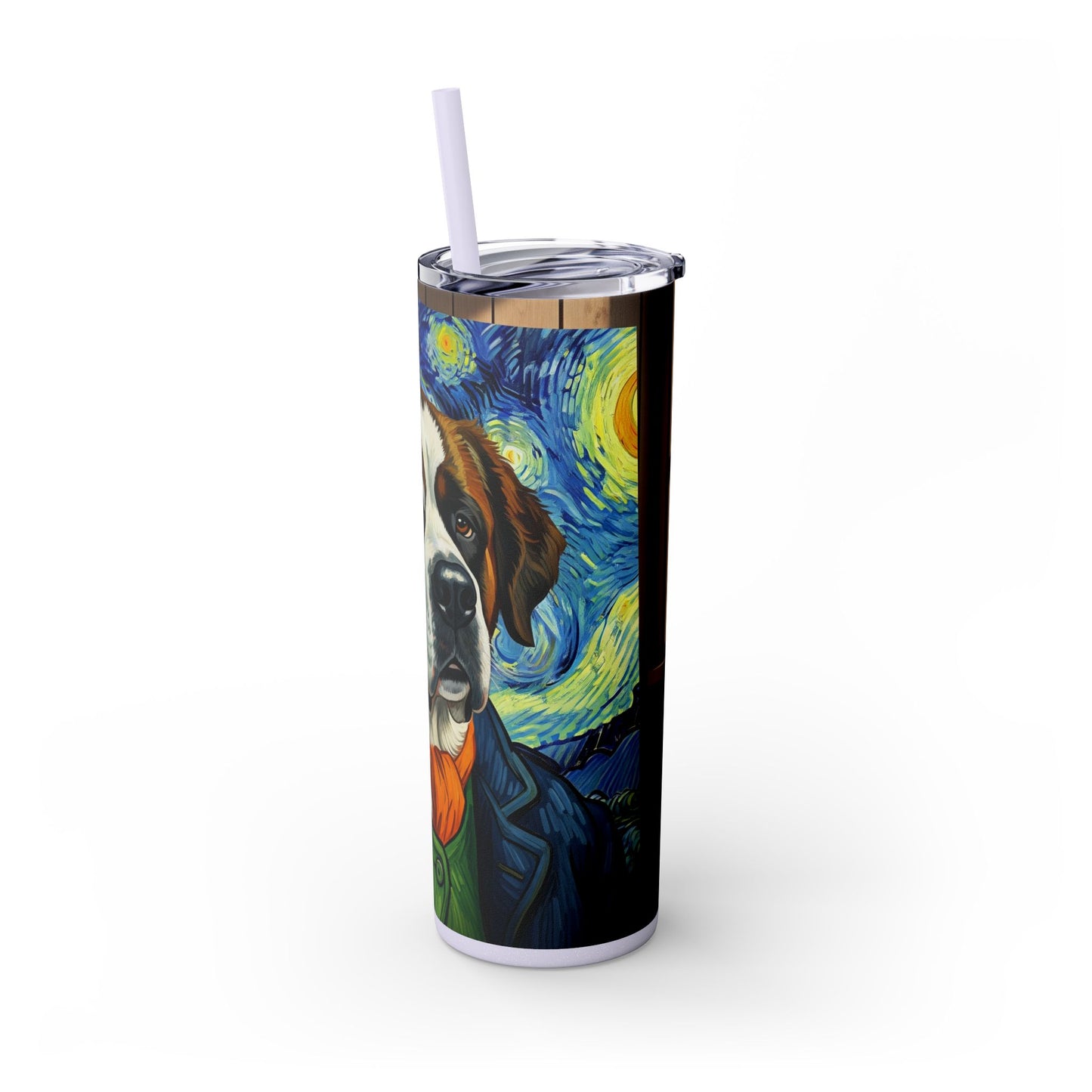 Saint Bernard Tumbler with Straw, 20oz