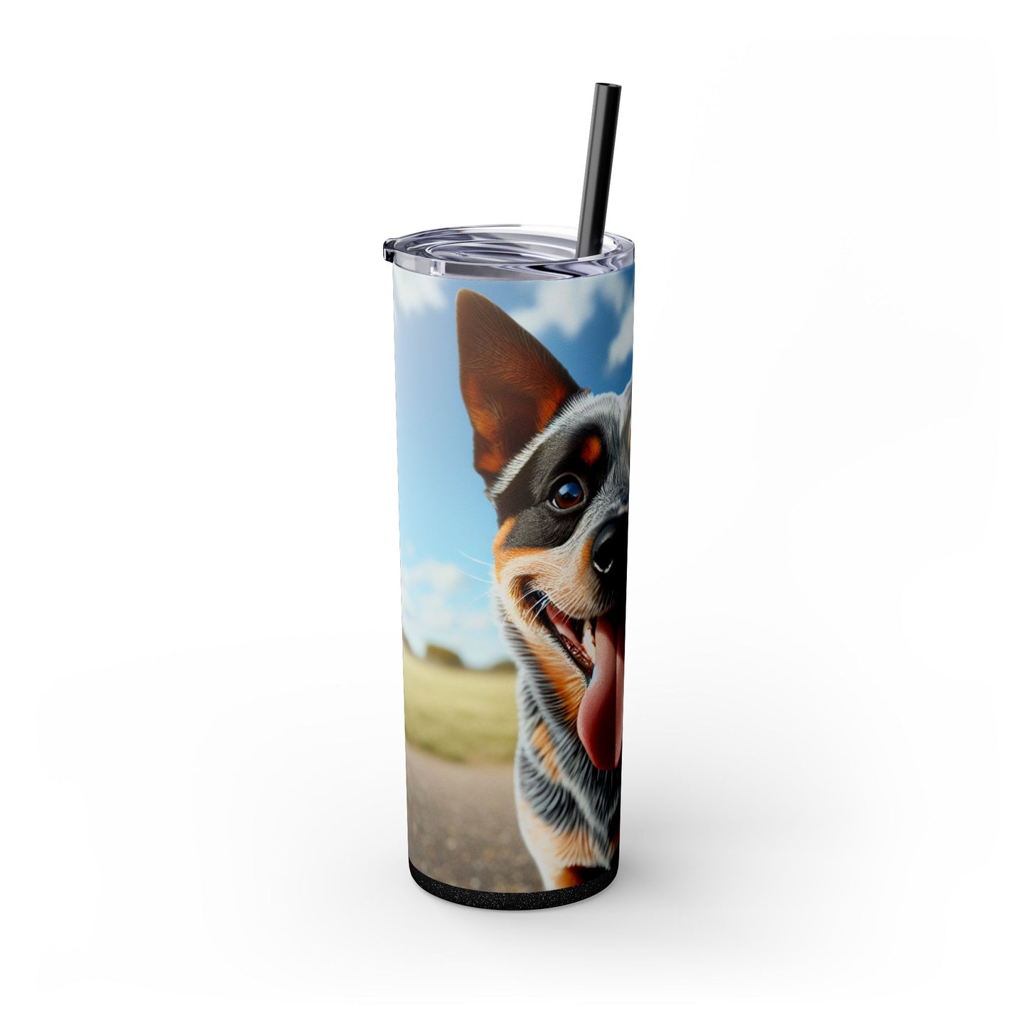 Australian Stumpy Tail Cattle Dog Tumbler with Straw, 20oz