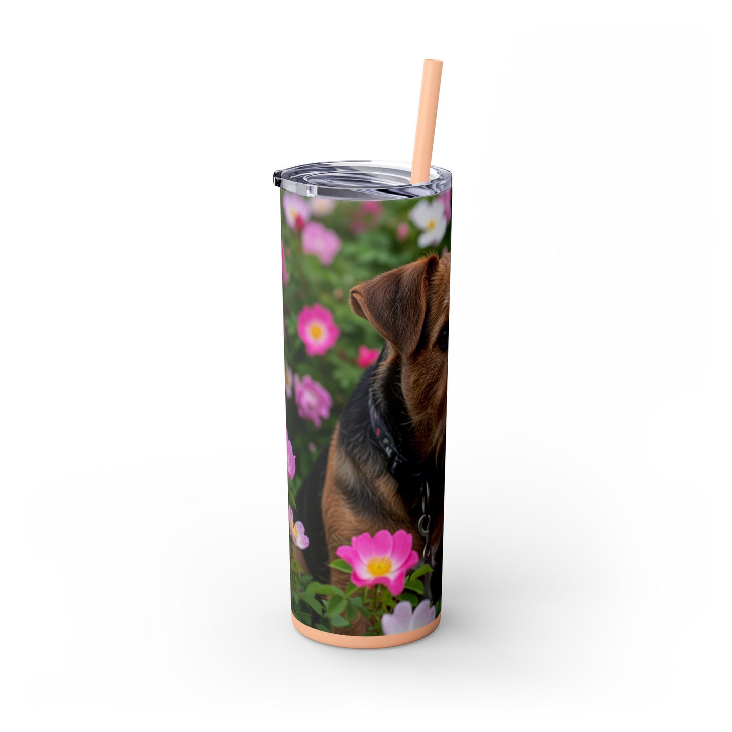 Teddy Roosevelt Terrier Tumbler with Straw, 20oz