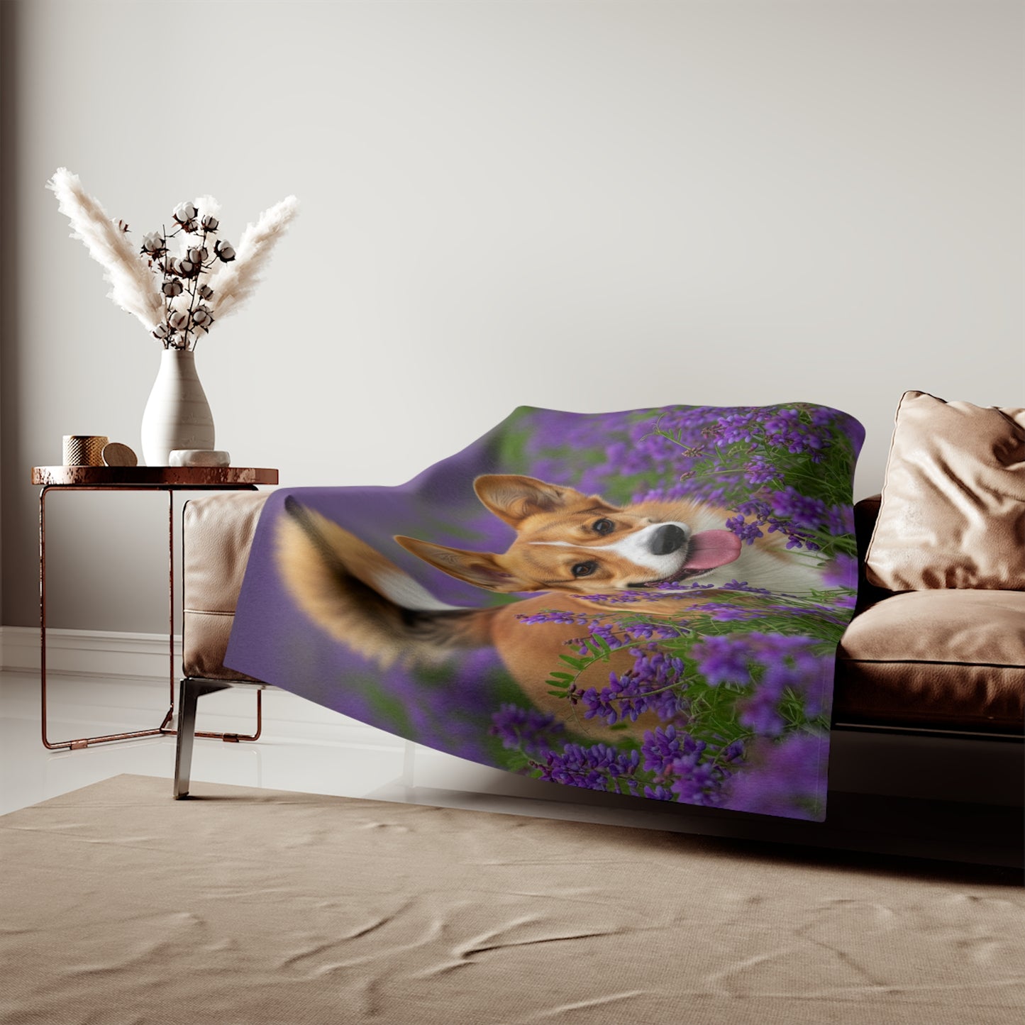 Cardigan Welsh Corgi Sweatshirt Blanket