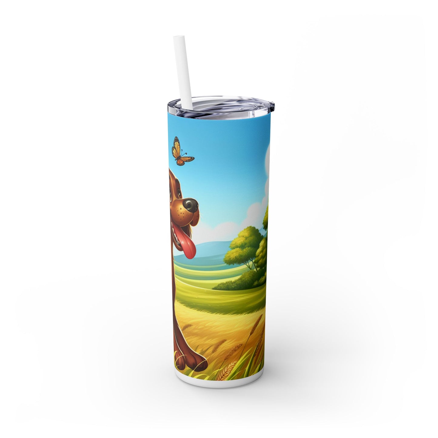 Field Spaniel Tumbler with Straw, 20oz