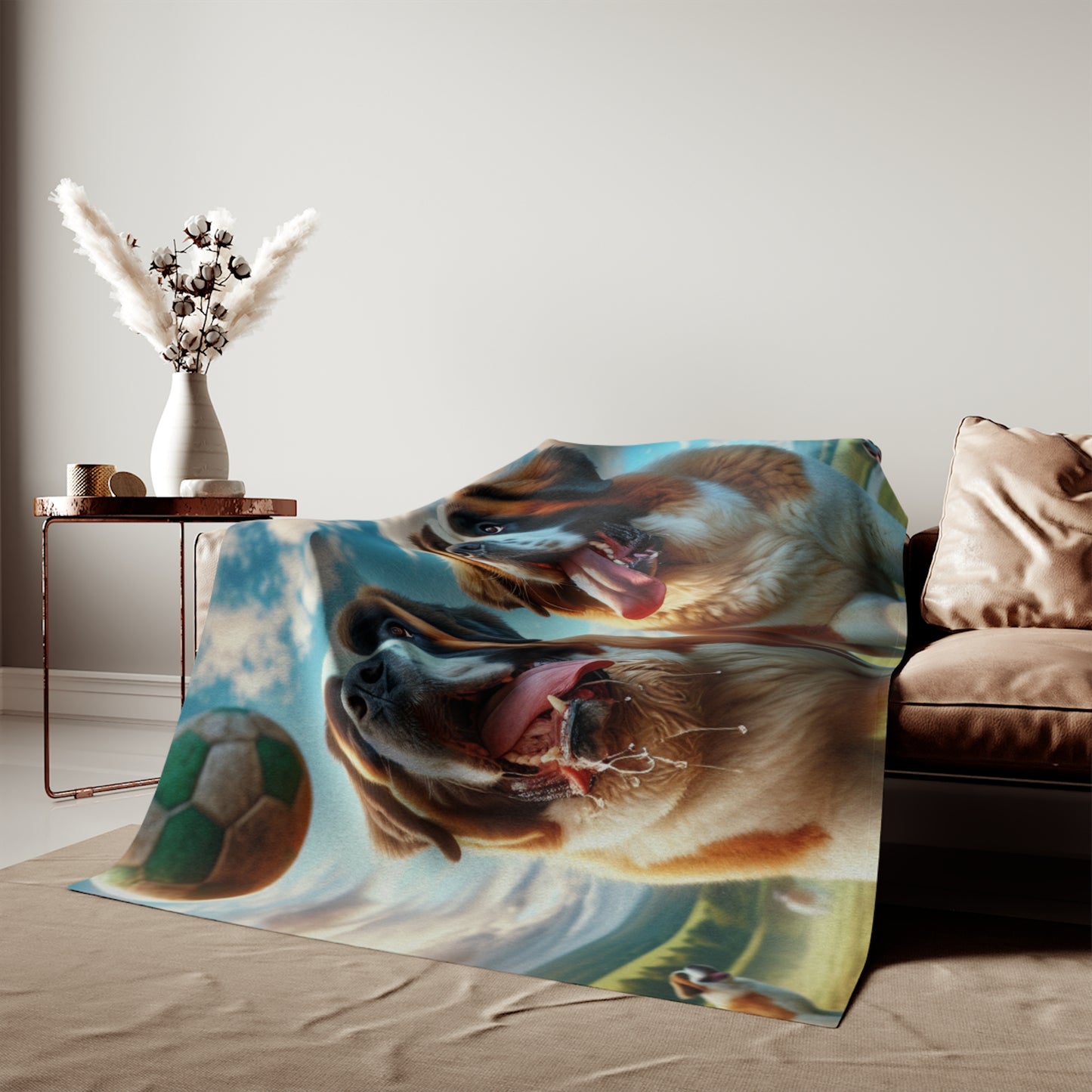 Saint Bernard Sweatshirt Blanket