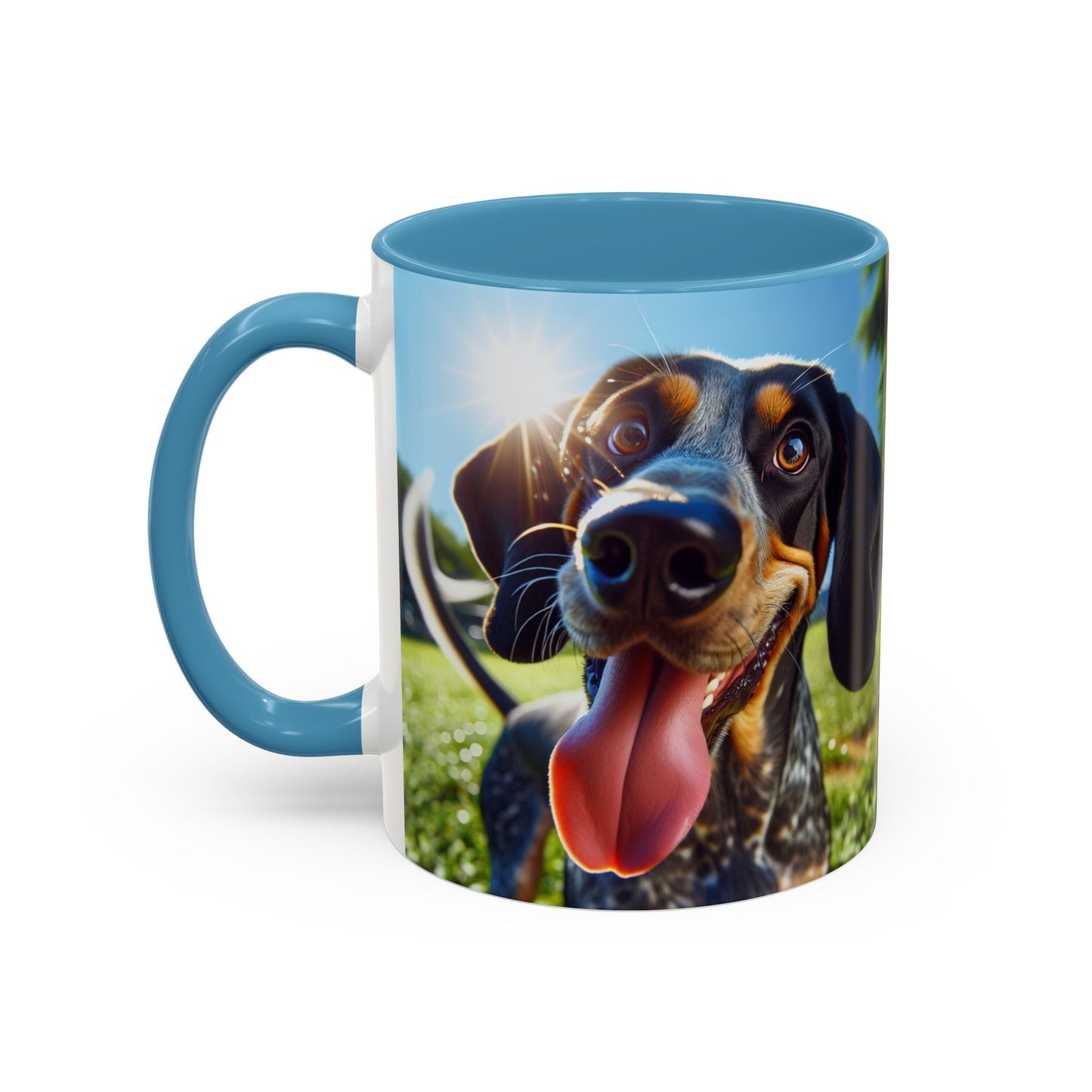 Bluetick Coonhound Accent Coffee Mug - Perfect Gift for Dog Lovers