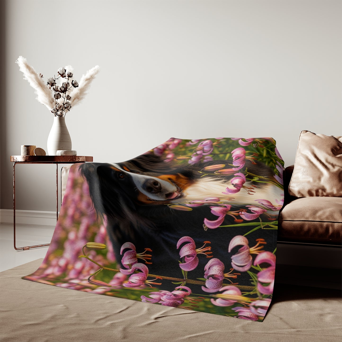 Bernese Mountain Dog Sweatshirt Blanket