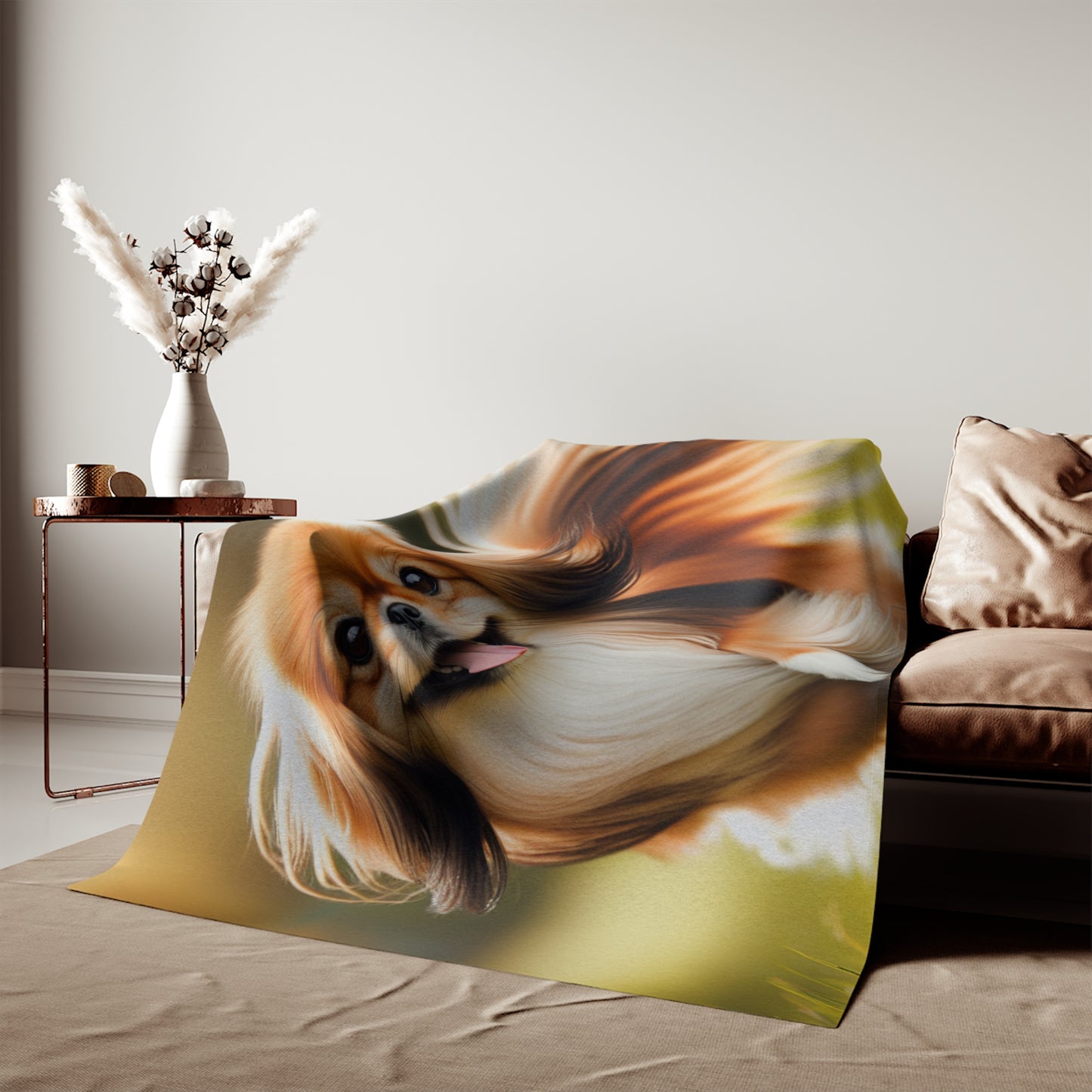 Tibetan Spaniel Sweatshirt Blanket