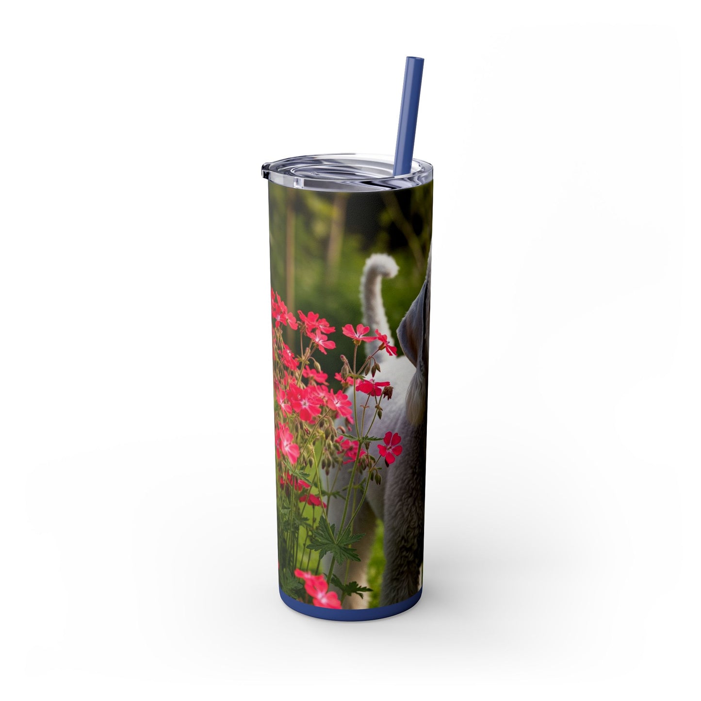 Bedlington Terrier Tumbler with Straw, 20oz
