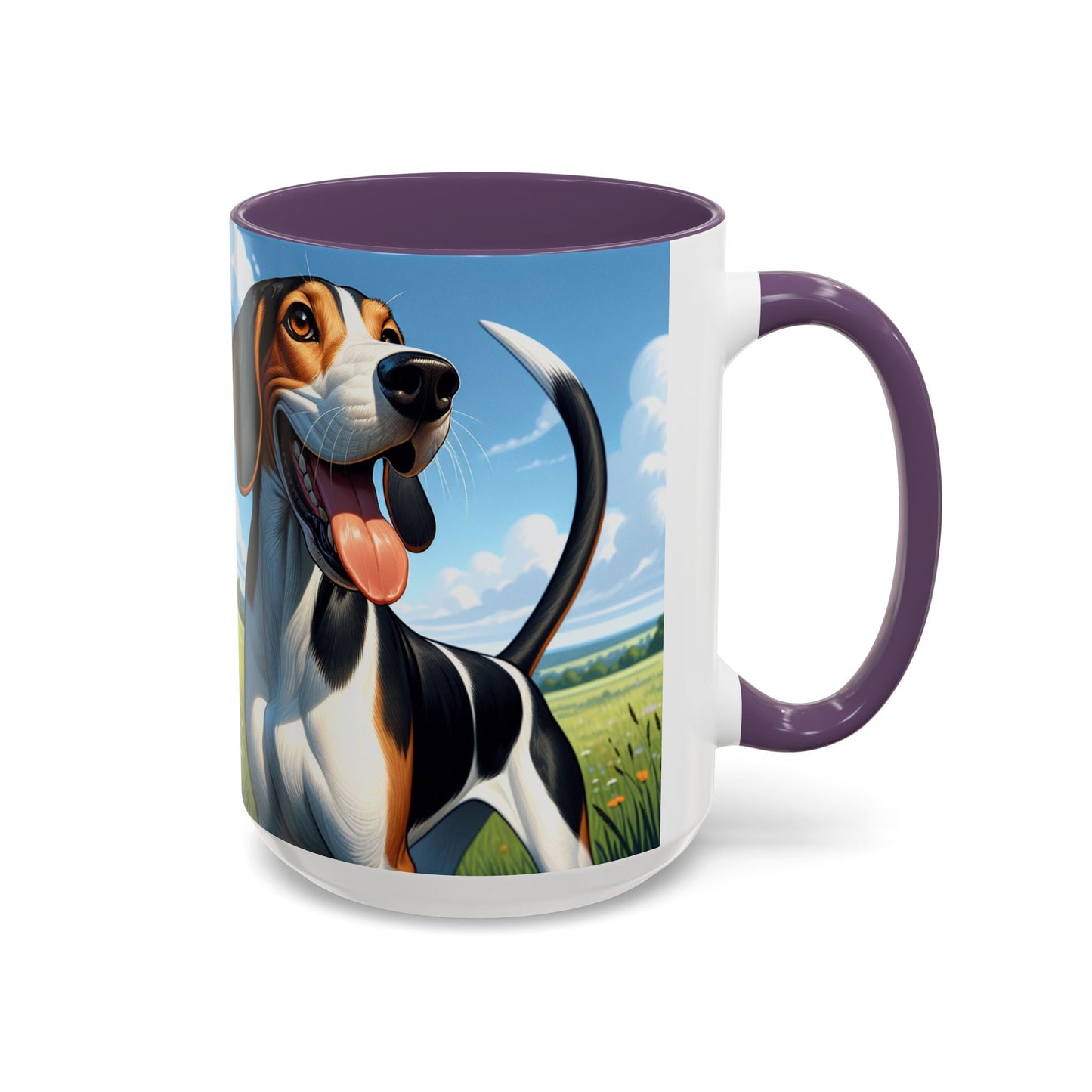 Treeing Walker Coonhound Accent Coffee Mug - Perfect Gift for Dog Lovers