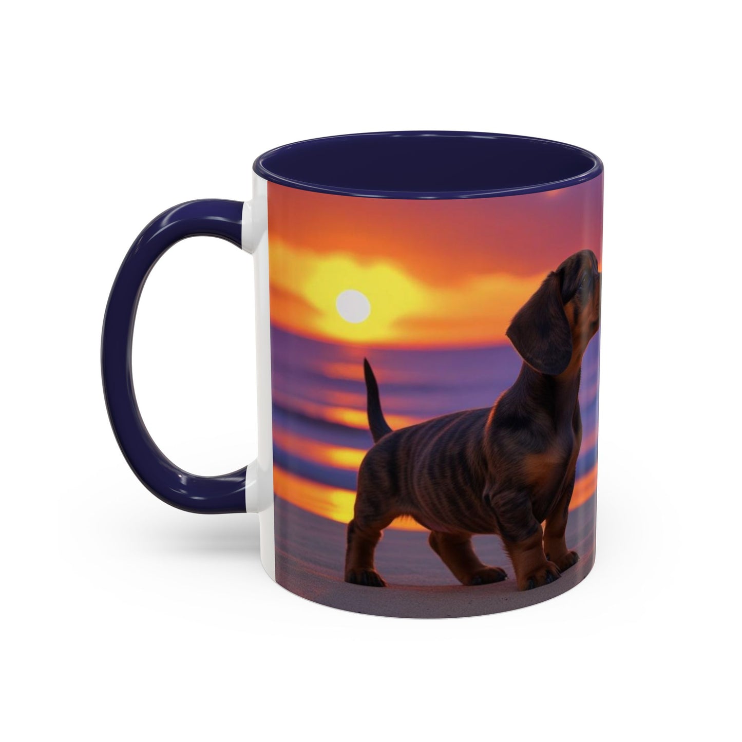 Dachshund Love Accent Coffee Mug - Perfect Gift for Dog Lovers