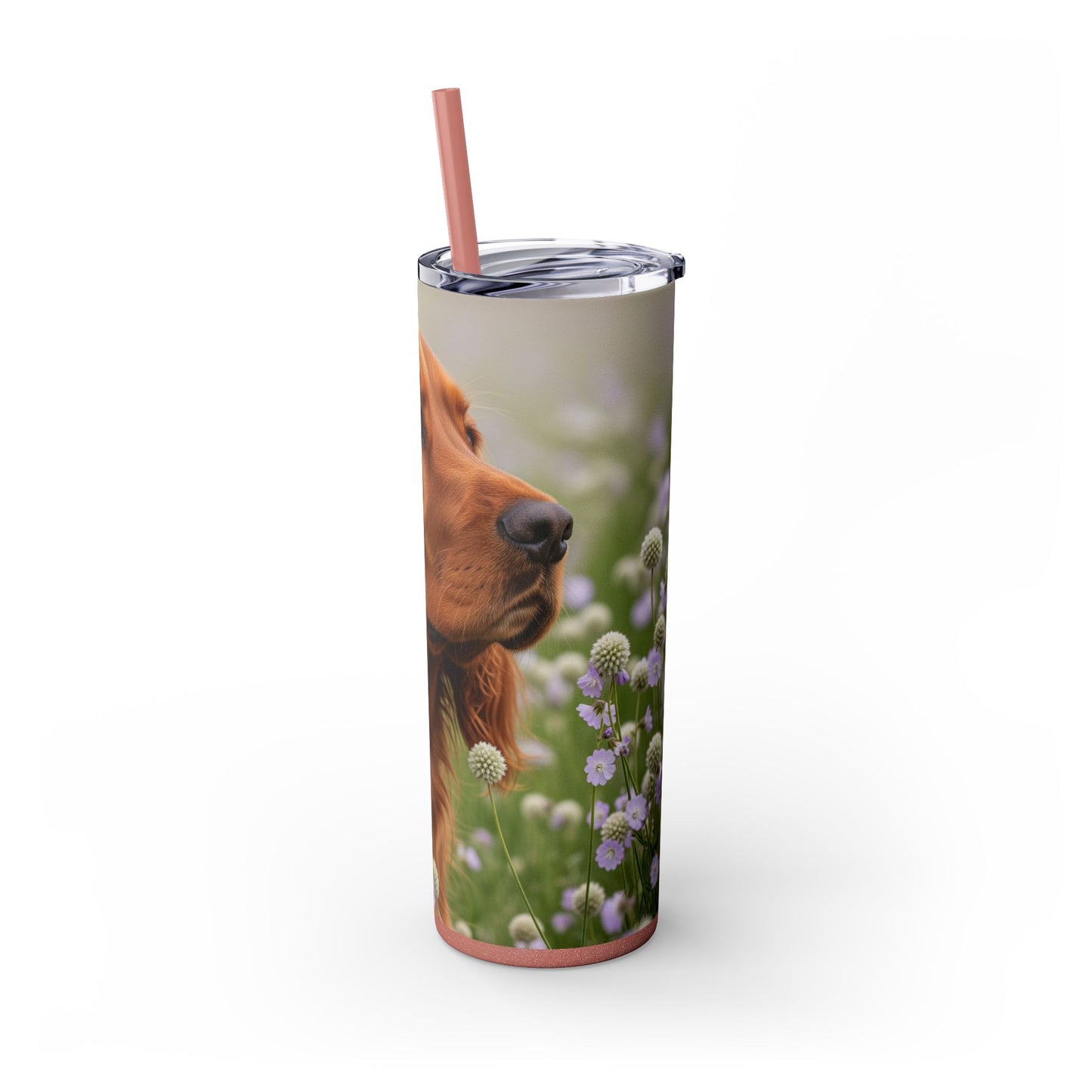 Sussex Spaniel Skinny Tumbler with Straw, 20oz